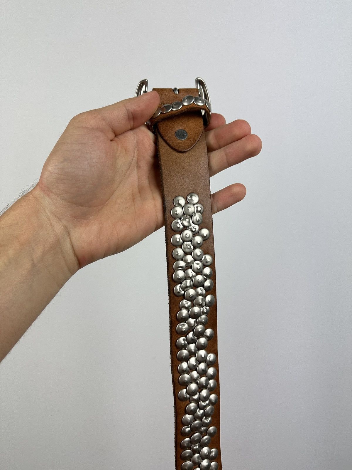 Vintage Vintage Y2K Leather Belt Size ONE SIZE - 3 Thumbnail