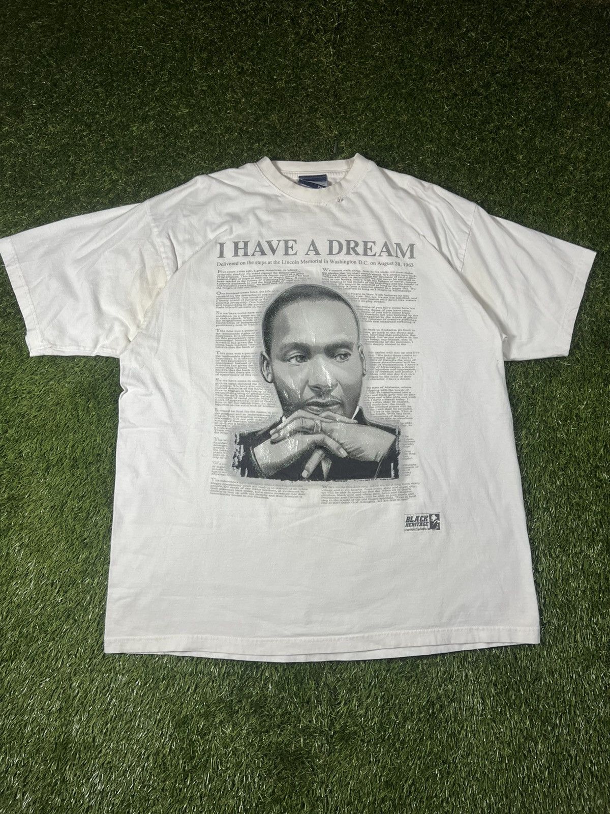 Vintage Vintage Y2K Black Heritage Martin Luther King Jr History Tee Size US XXL / EU 58 / 5 - 1 Thumbnail