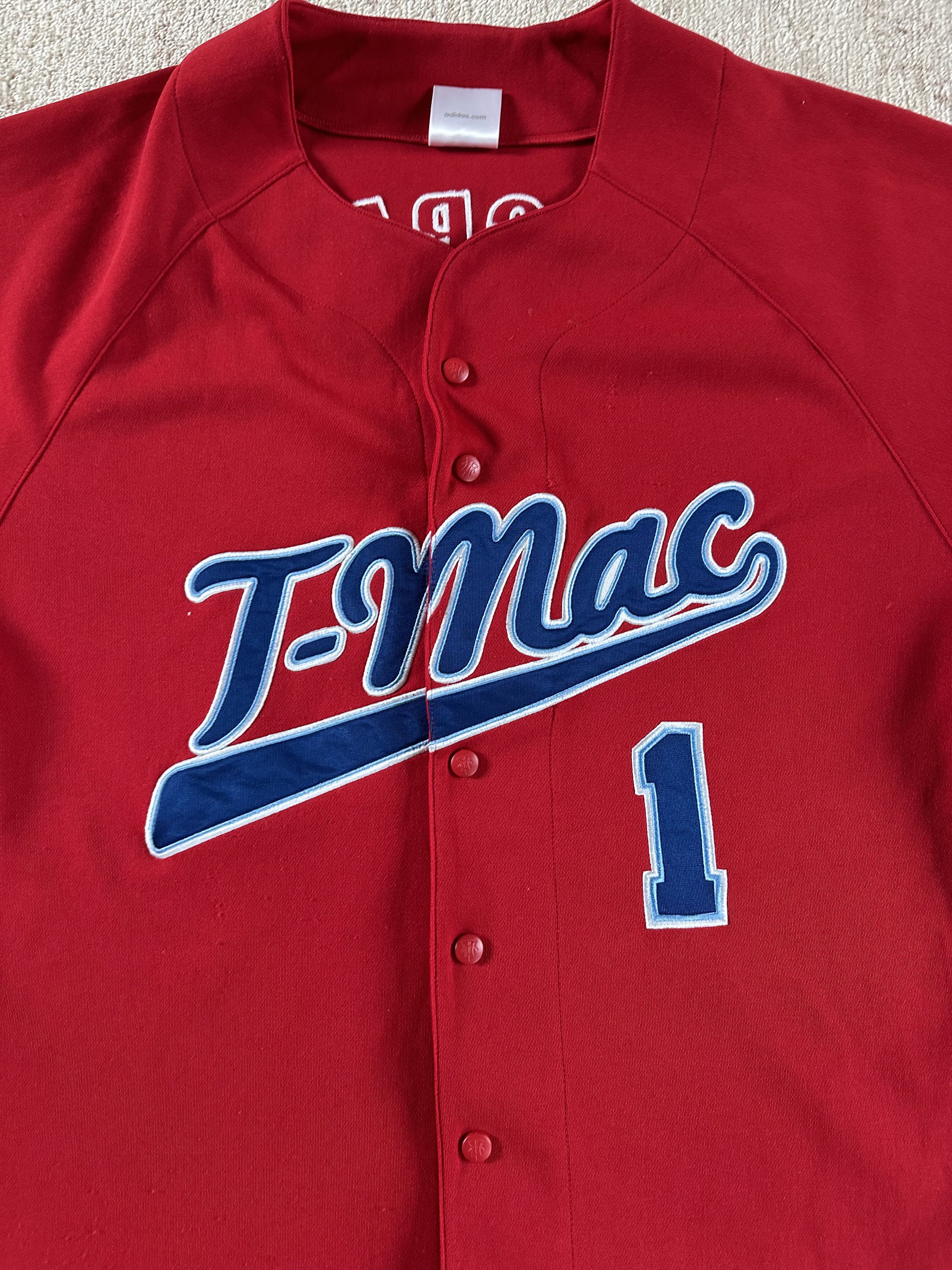 Adidas Vintage T-Mac Baseball Jersey – Adidas Custom, Rare AF Size US XL / EU 56 / 4 - 2 Thumbnail