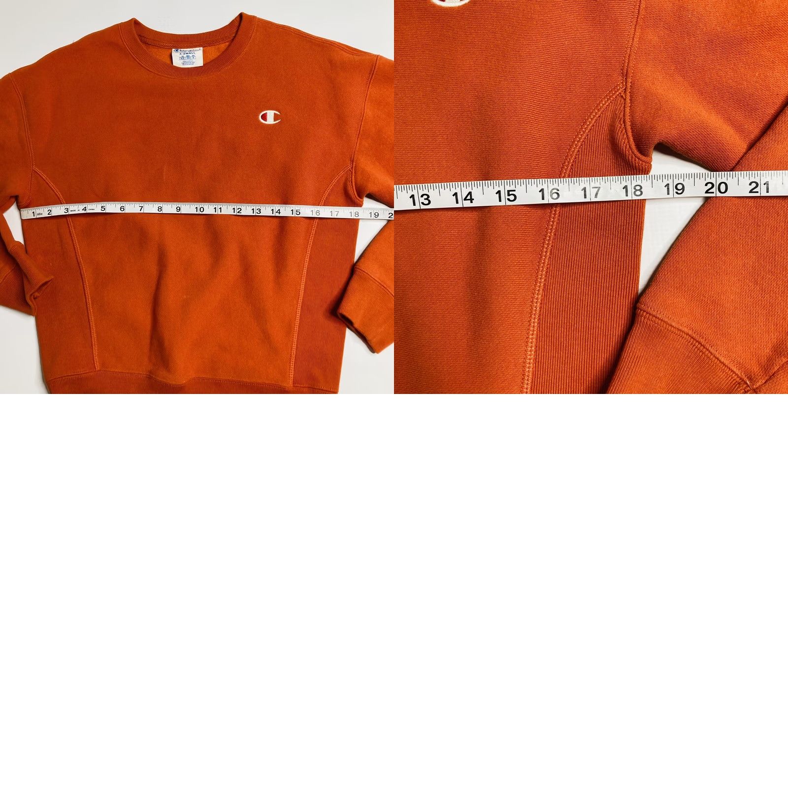 Champion VINTAGE Champion Reverse Weave Orange Sweatshirt Crew Neck Womens XS EUC Shirt Sweatshirt Women EUC Gators Logo Long Sleeve 84% cotton 16% polyester Size XS / US 0-2 / IT 36-38 - 8 Thumbnail
