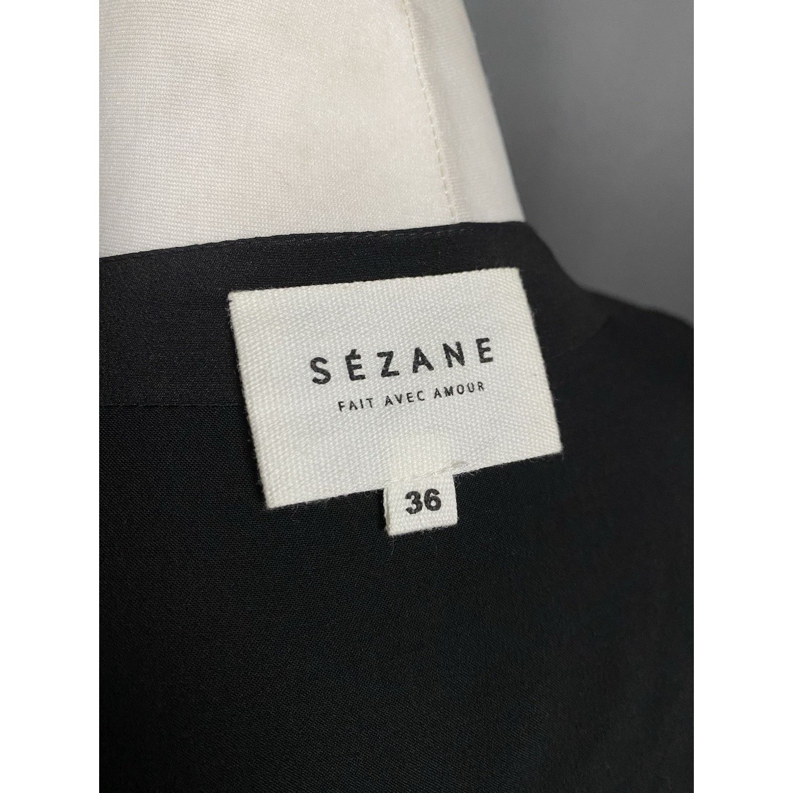 Sezane Sezane Women's Black A-Line Maxi Silk Dress Size 36 Size XS / US 0-2 / IT 36-38 - 8 Thumbnail