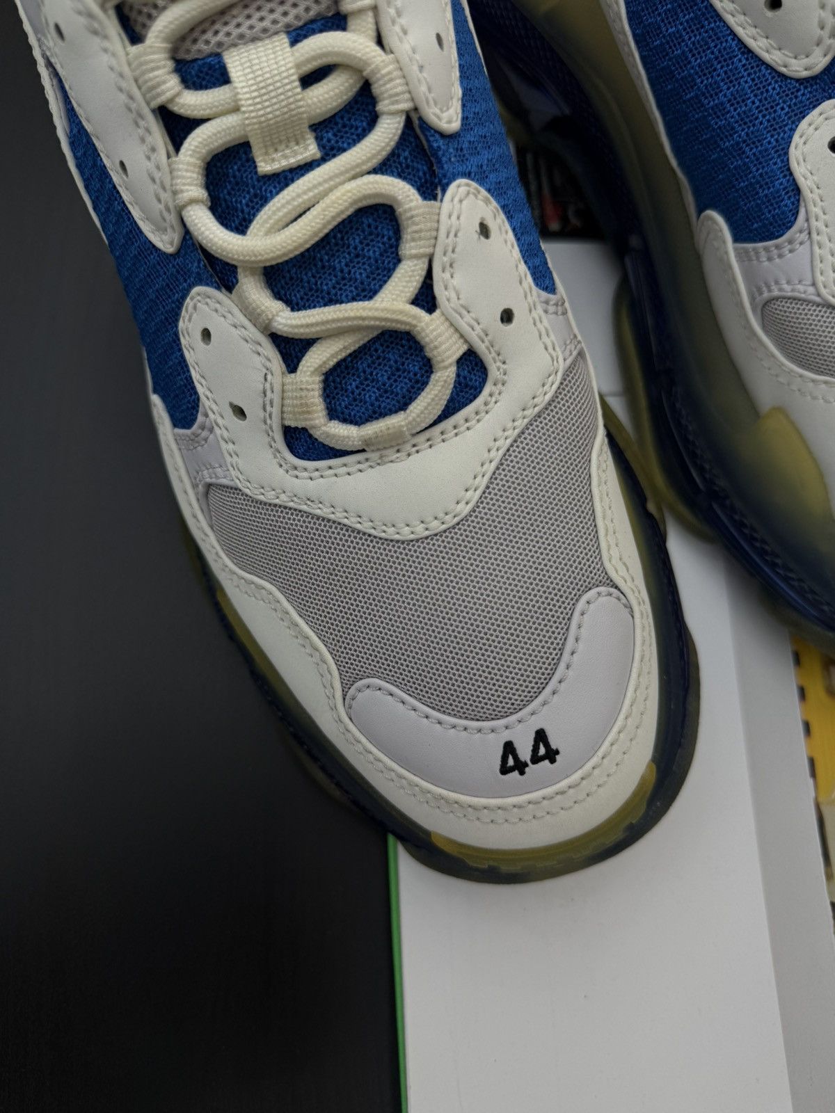 Balenciaga Balenciaga Triple S Sneakers White Blue 44EU/11US 🧼 Size US 11 / EU 44 - 13 Thumbnail