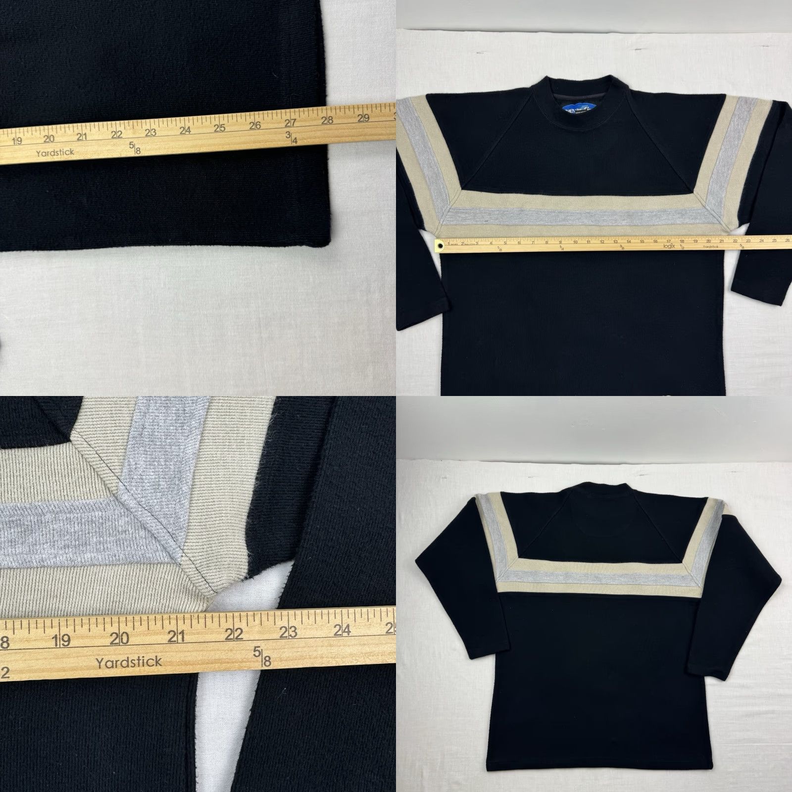 Vintage VINTAGE Wear First Long Sleeve Shirt Adult Medium Black Hipster Grunge Y2K Mens Size US M / EU 48-50 / 2 - 8 Thumbnail