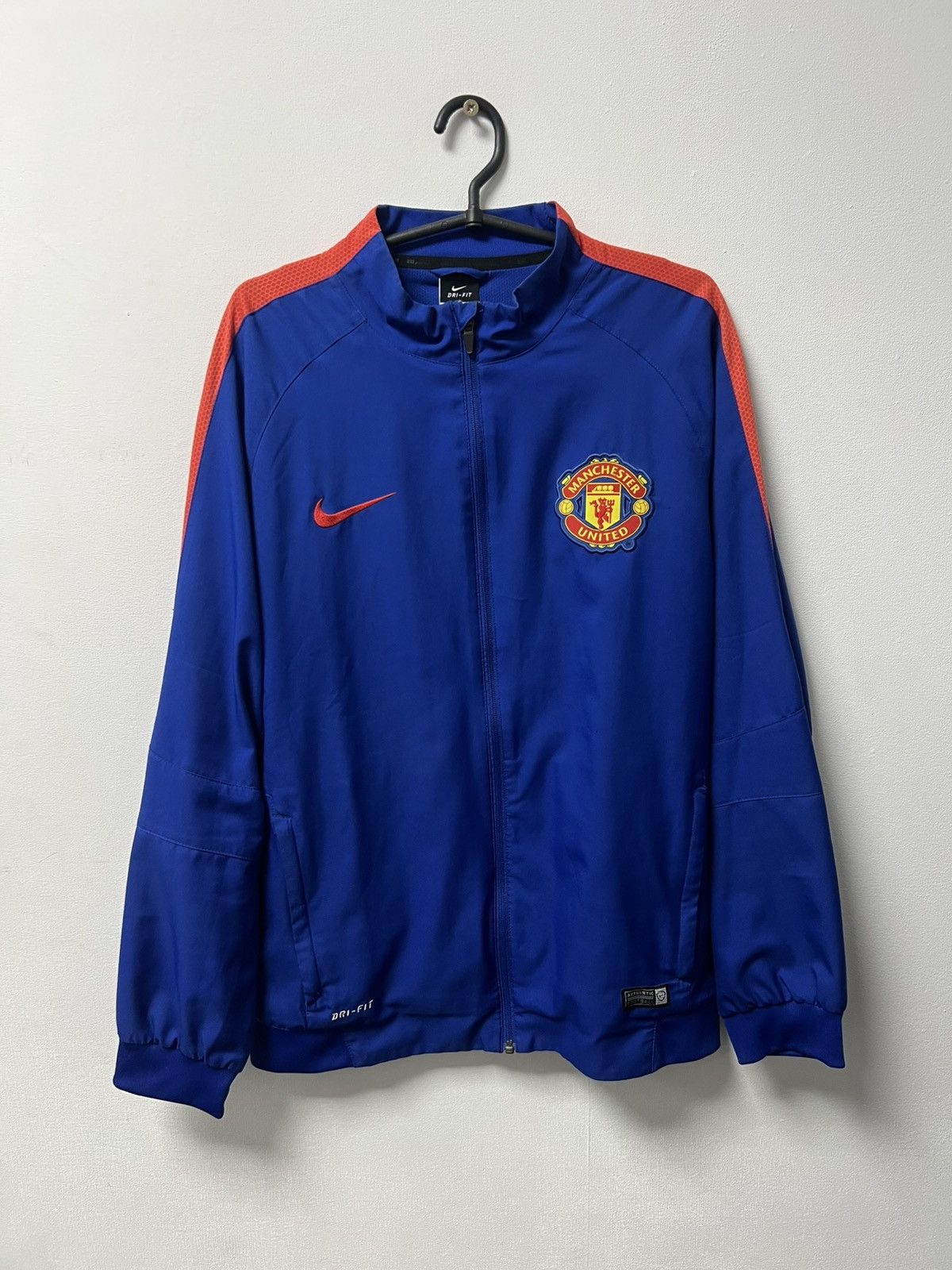 Nike Nike Manchester United Zip Up Track Jacket Vintage Size US L / EU 52-54 / 3 - 1 Thumbnail