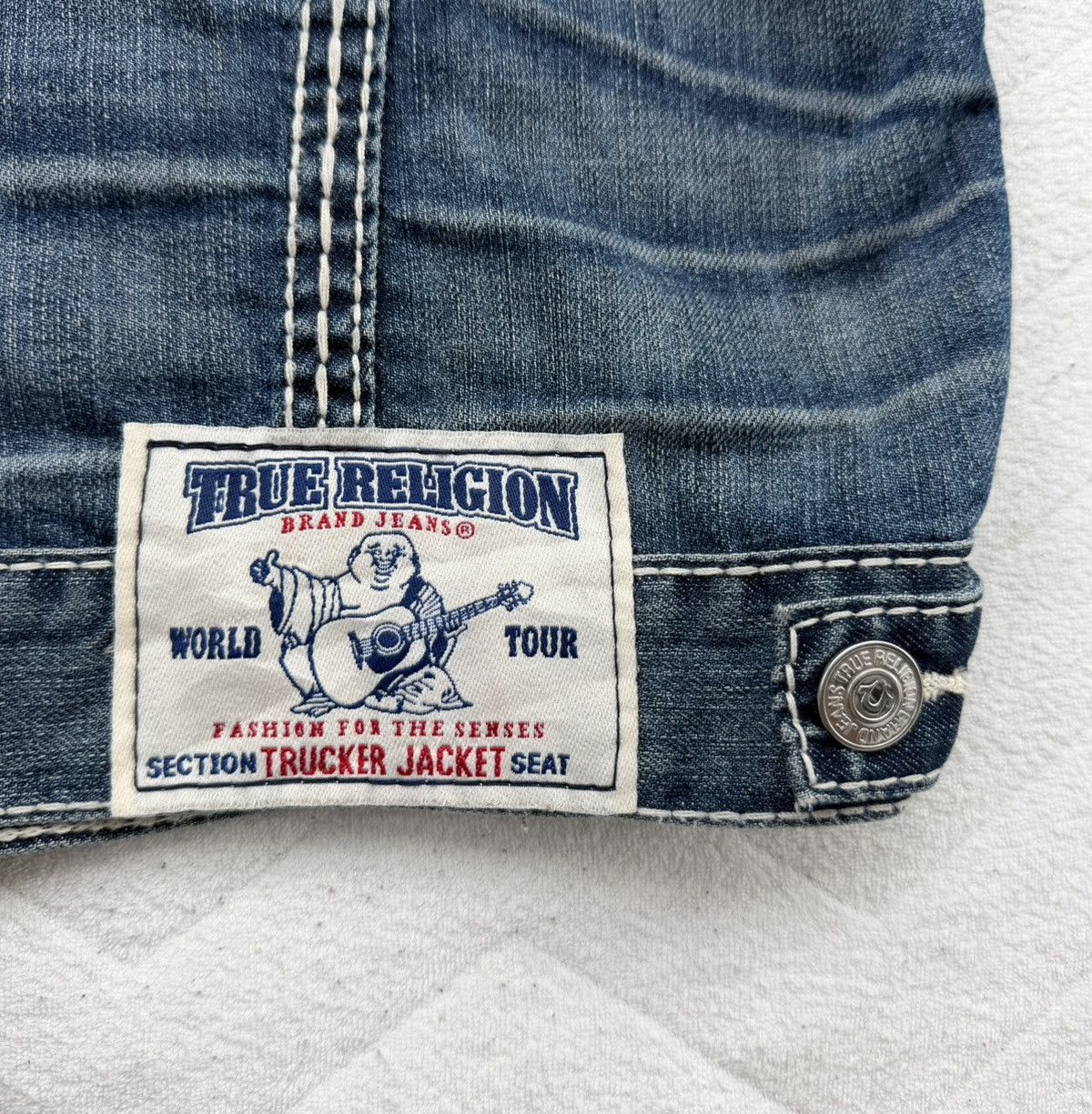 True Religion True Religion Big T Trucker Denim Jacket Blue Medium Wash Size US M / EU 48-50 / 2 - 11 Thumbnail