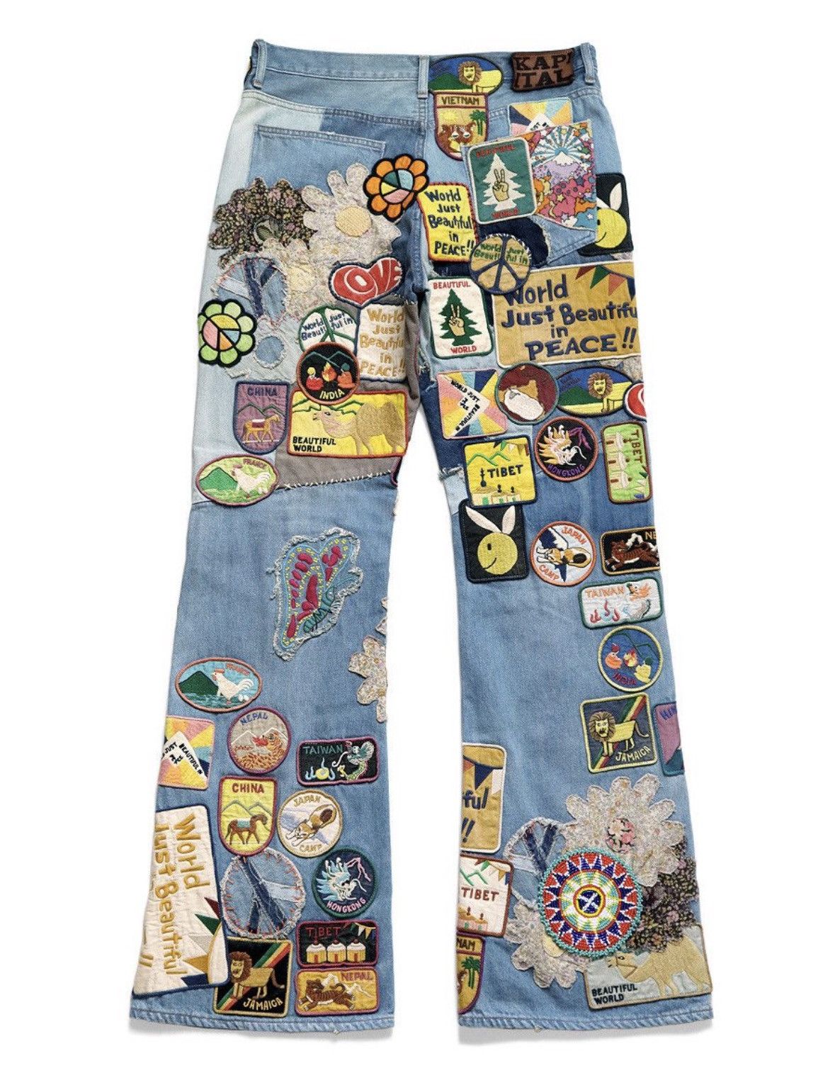 Kapital Kapital hippie Rat Flared (BEAUTIFUL WORLD INSANE) Size US 34 / EU 50 - 3 Thumbnail