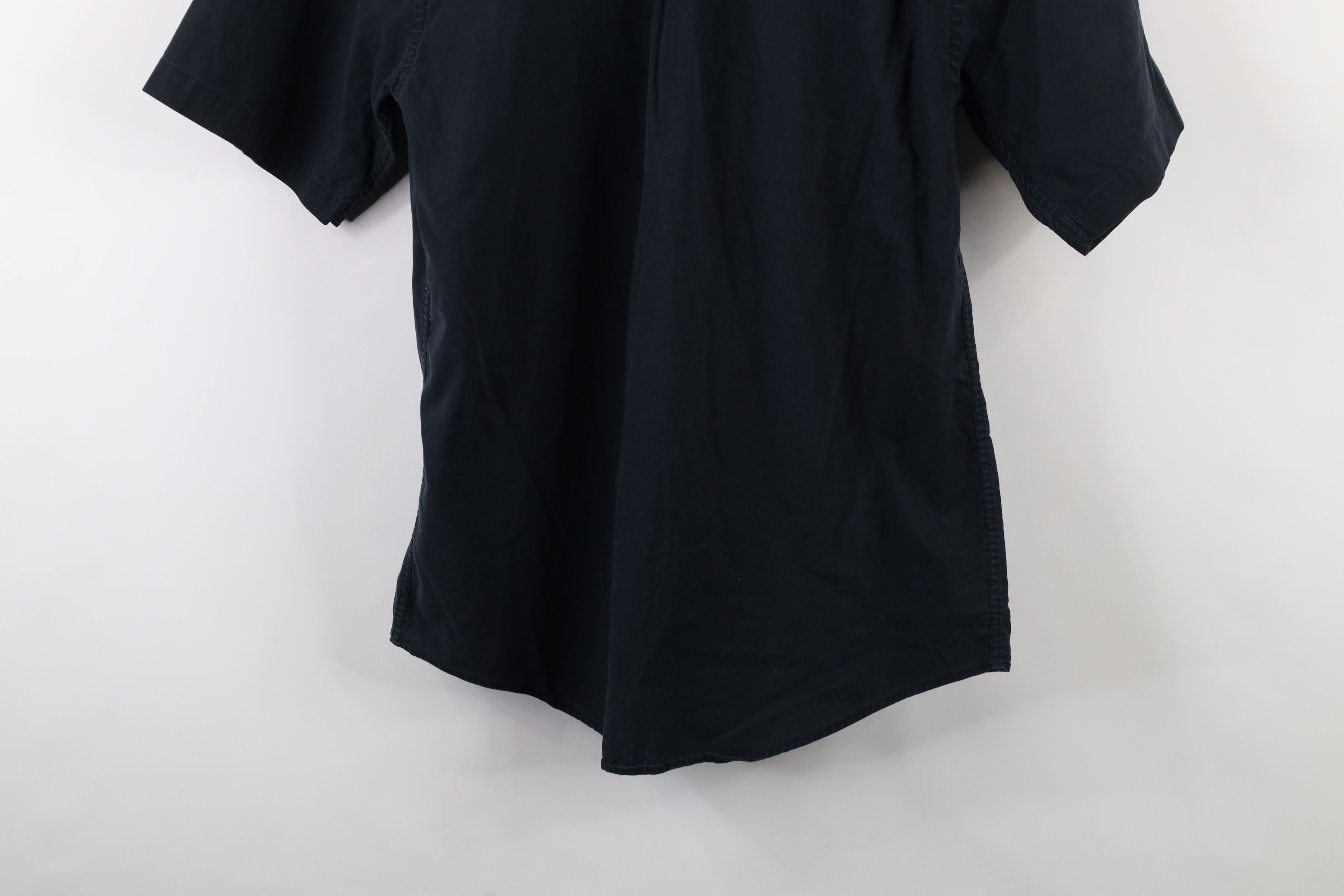 Vintage Vintage 90s Streetwear Short Sleeve Button Shirt Black Size US M / EU 48-50 / 2 - 11 Thumbnail