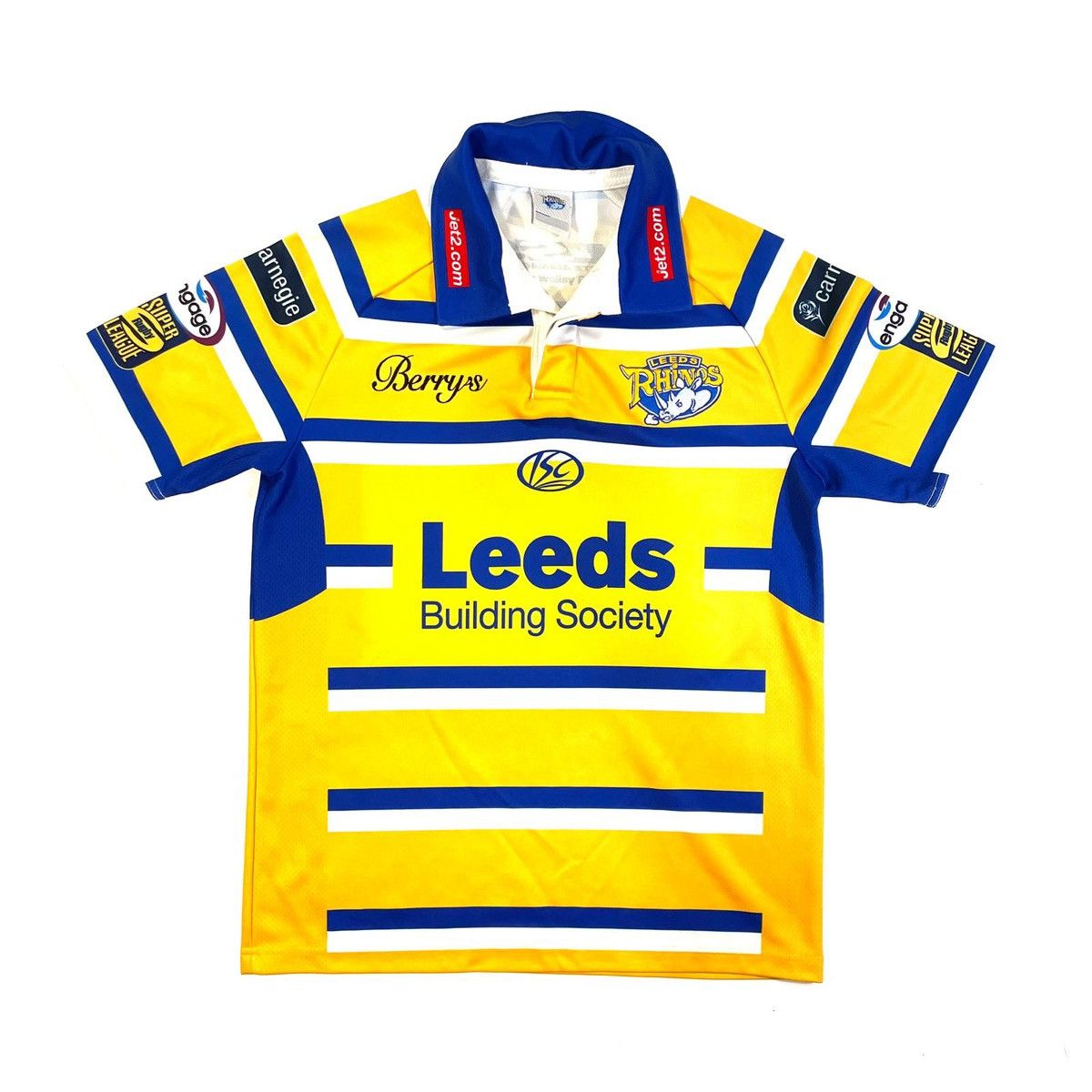 Other Leeds Rhinos Berry's yellow and blue rugby shirt tee Size US S / EU 44-46 / 1 - 1 Thumbnail