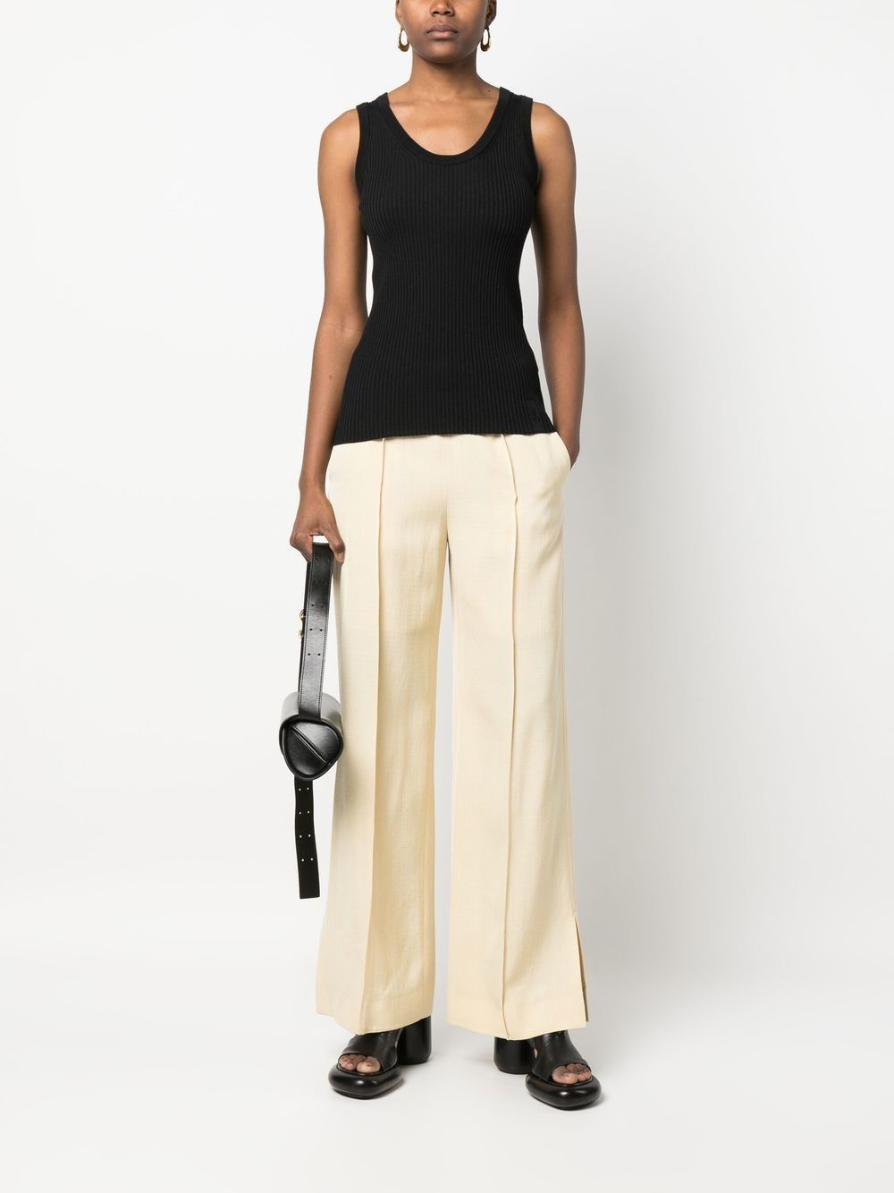 Jil Sander o1y1025 Sleeveless Sweater in Black Size XS / US 0-2 / IT 36-38 - 4 Thumbnail