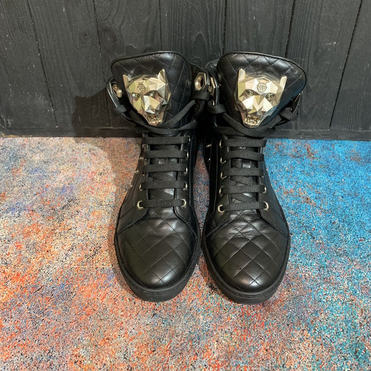 Philipp Plein Philipp Plein Women’s Leather Sneakers Size 38 Size US 8 / IT 38 - 5 Thumbnail
