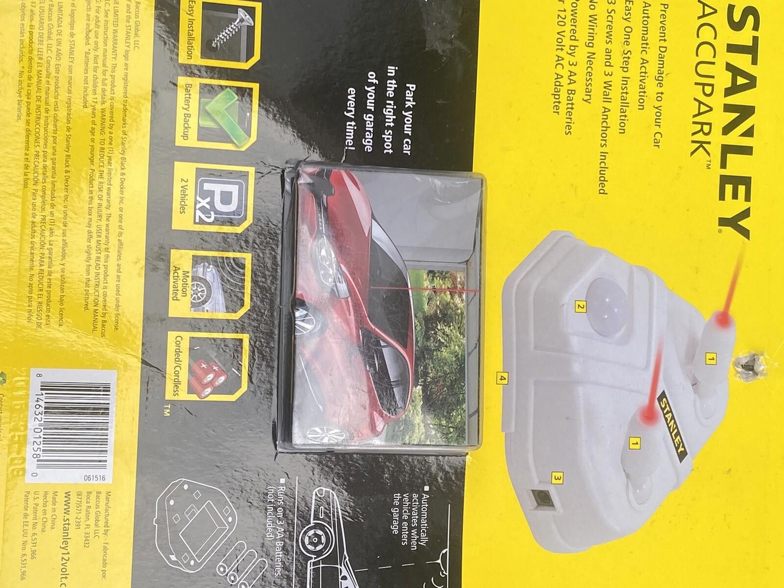 Stanley Blacker NEW Stanley Accupark Garage Parking 2 Car Laser Parking Size ONE SIZE - 9 Thumbnail