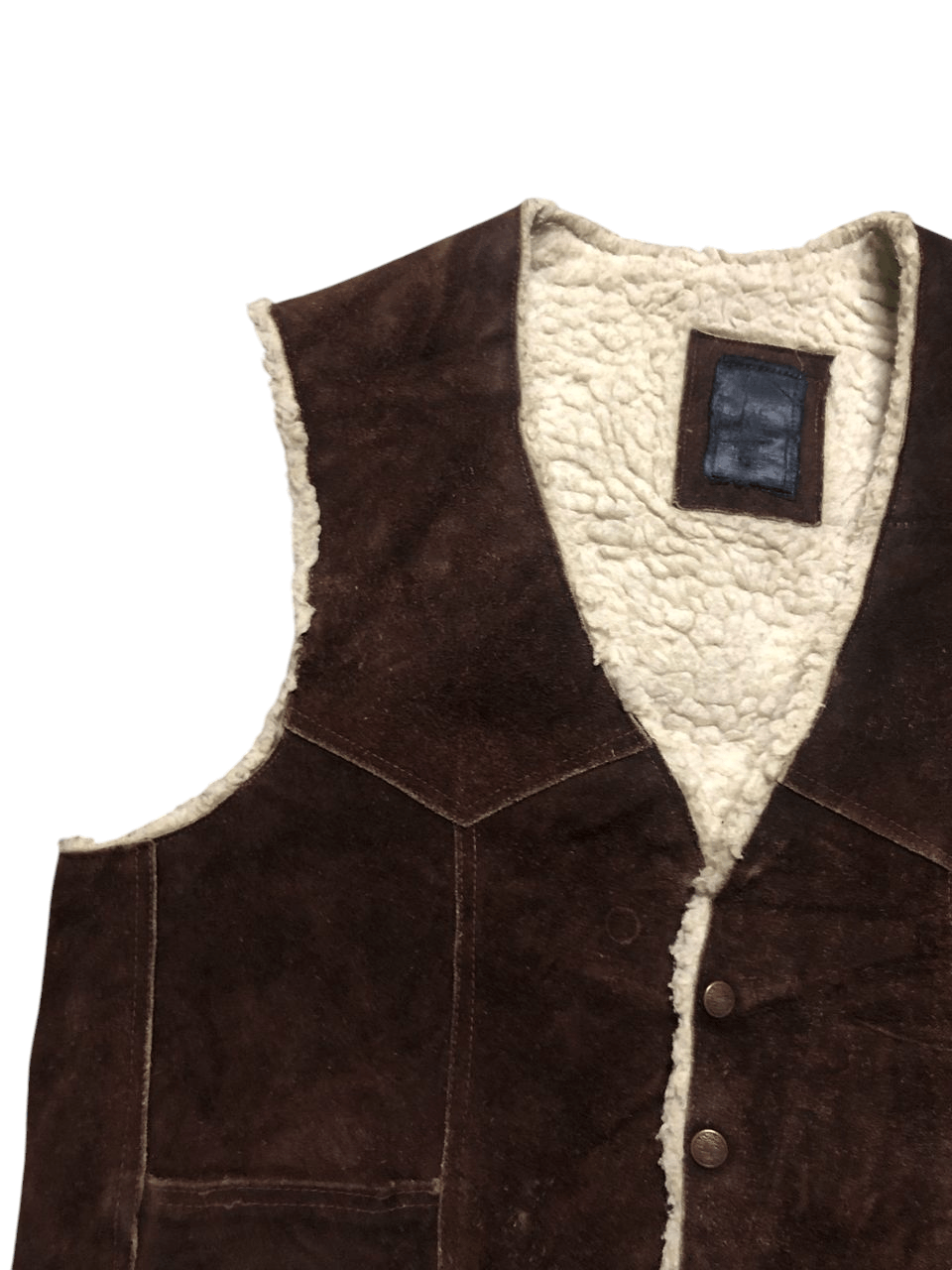 Genuine Leather × Leather × Vintage VINTAGE LEATHER MADE IN MEXICO WESTERN STYLE BROWN VEST Size US M / EU 48-50 / 2 - 5 Thumbnail