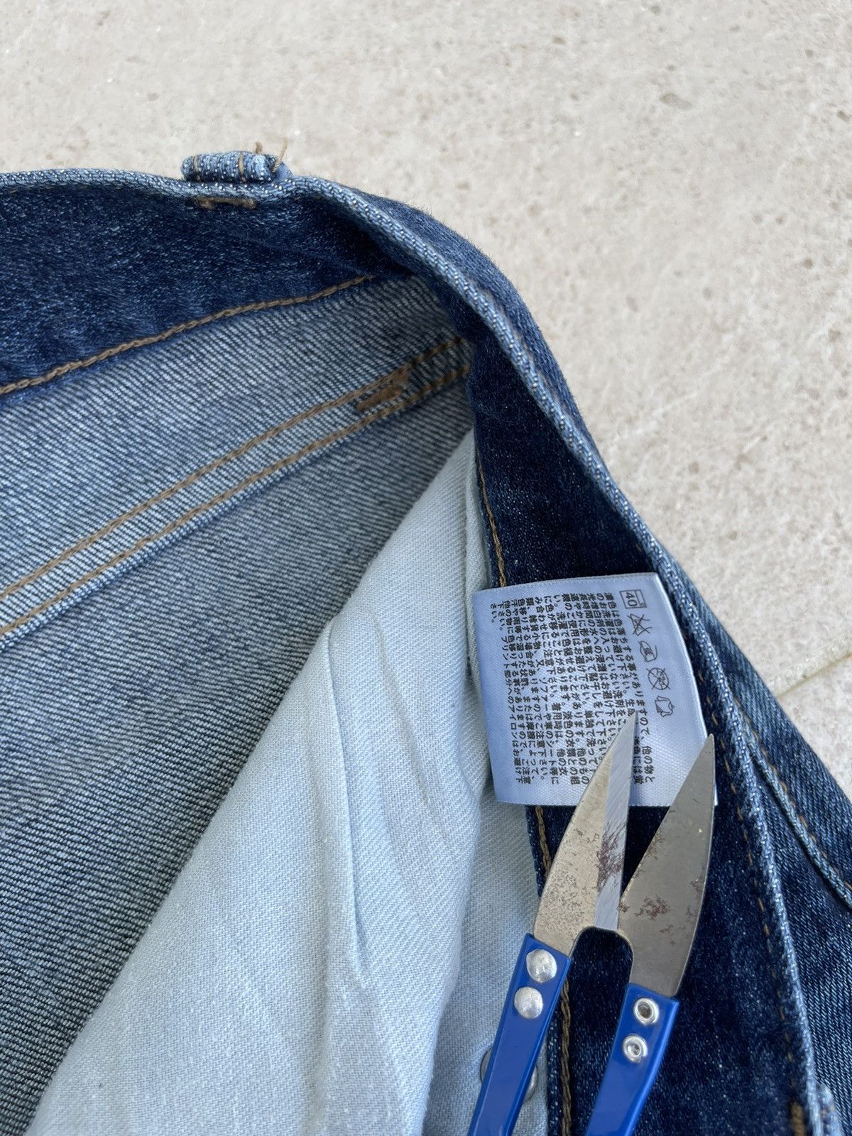 Japanese Brand × Jean × Uniqlo 🔥 Uniqlo Selvedge Distressed Denim Vintage W32🔥 Size US 32 / EU 48 - 8 Thumbnail
