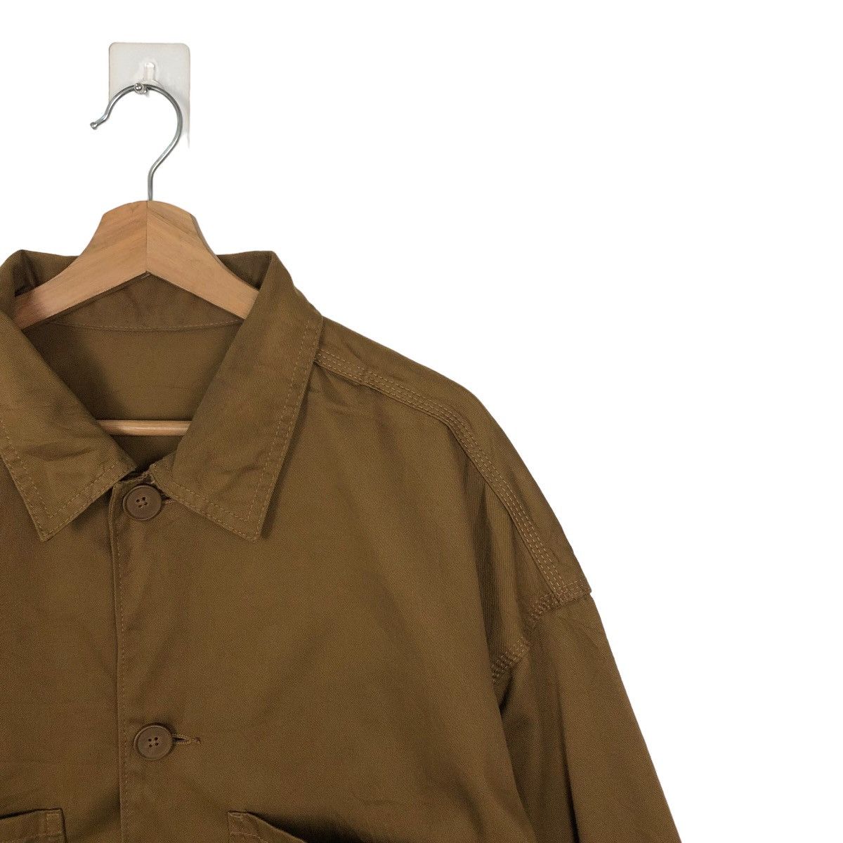 Japanese Brand 🔥VINTAGE HIKORY CHORE JACKET GU JAPAN INSPIRE ISSEY MIYAKE Size US XL / EU 56 / 4 - 5 Thumbnail