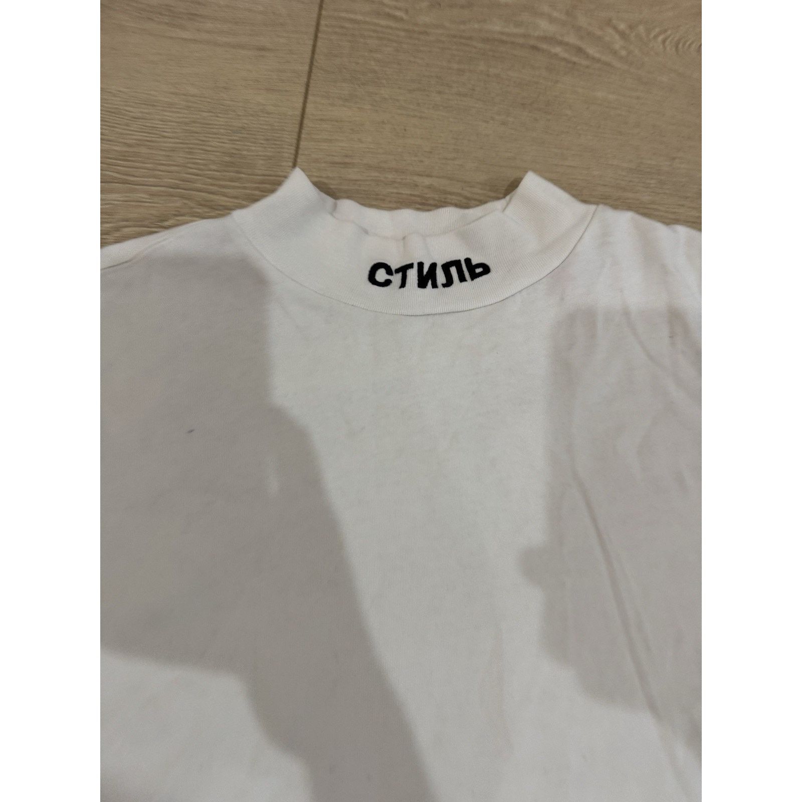 Heron Preston Heron Preston Mock Neck T-Shirt Size Small Fit Like Medium Size US L / EU 52-54 / 3 - 5 Thumbnail
