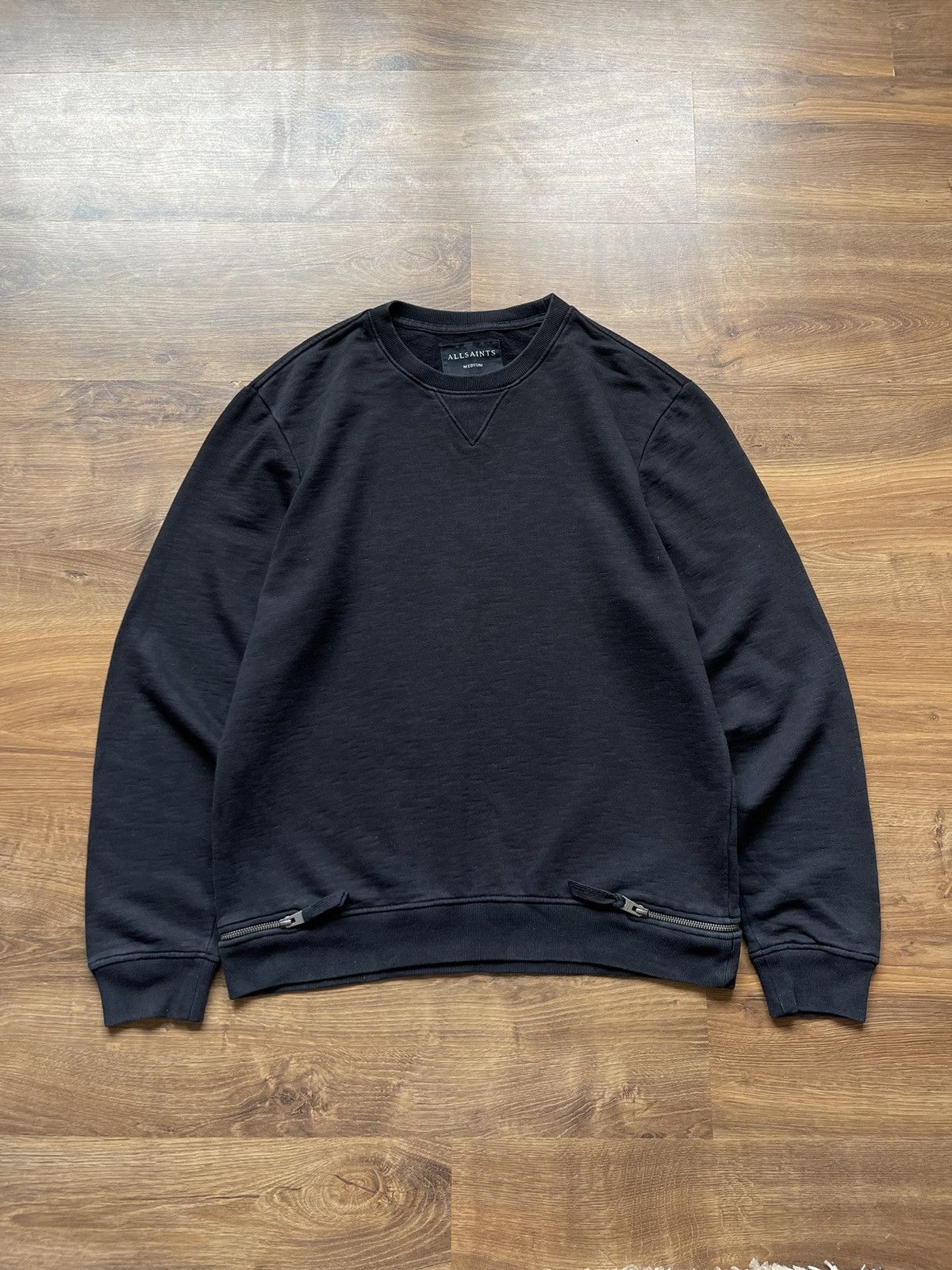 Allsaints Allsaints Zip Plain Sweatshirt y2k Size US M / EU 48-50 / 2 - 1 Thumbnail