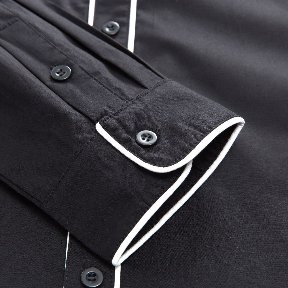 Other Long Sleeves Casual Shirts For Men Black Size US XL / EU 56 / 4 - 6 Thumbnail