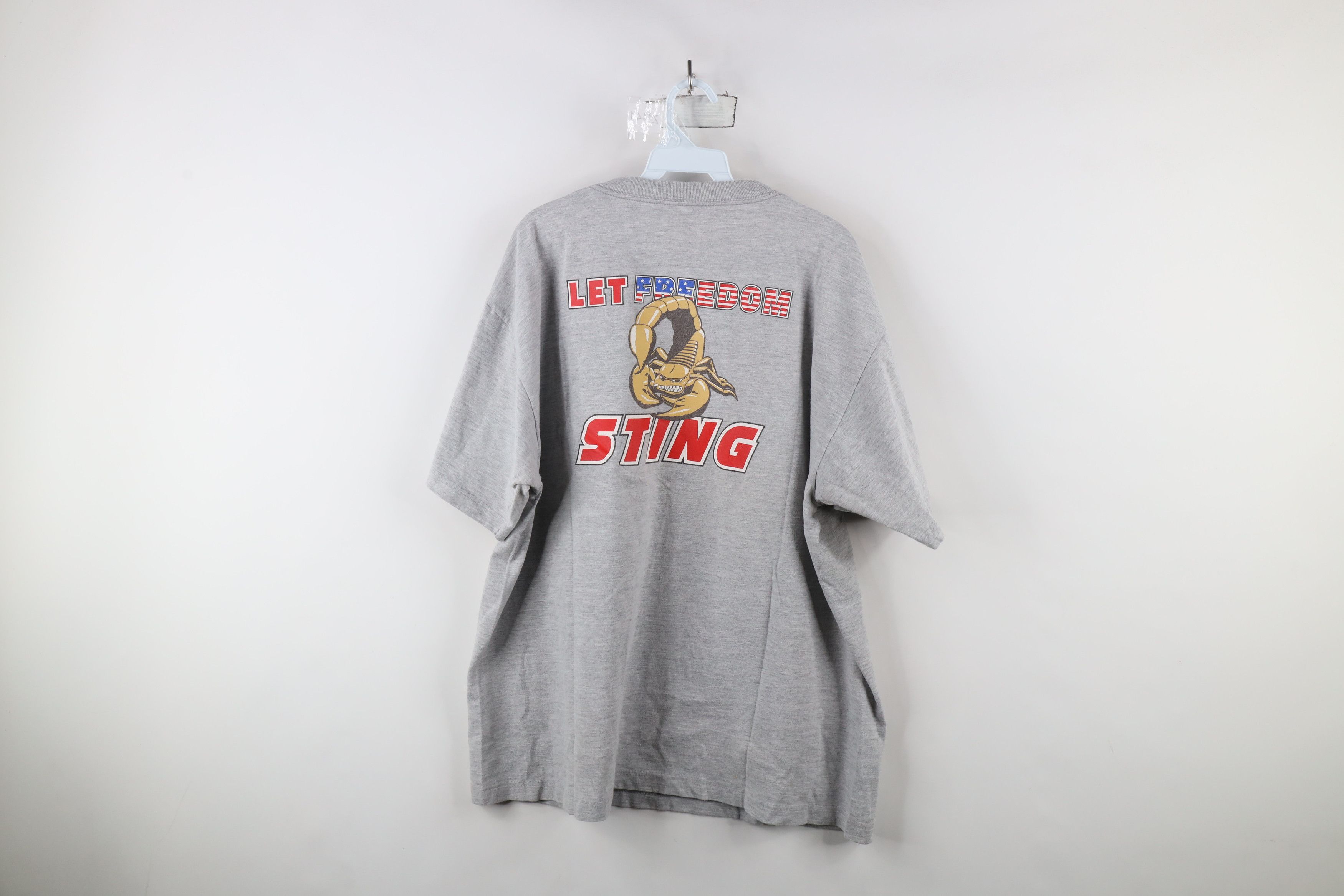 Vintage Vintage Y2K 2003 Freedom Scorpion Let Freedom Sting T-Shirt Size US XL / EU 56 / 4 - 11 Thumbnail
