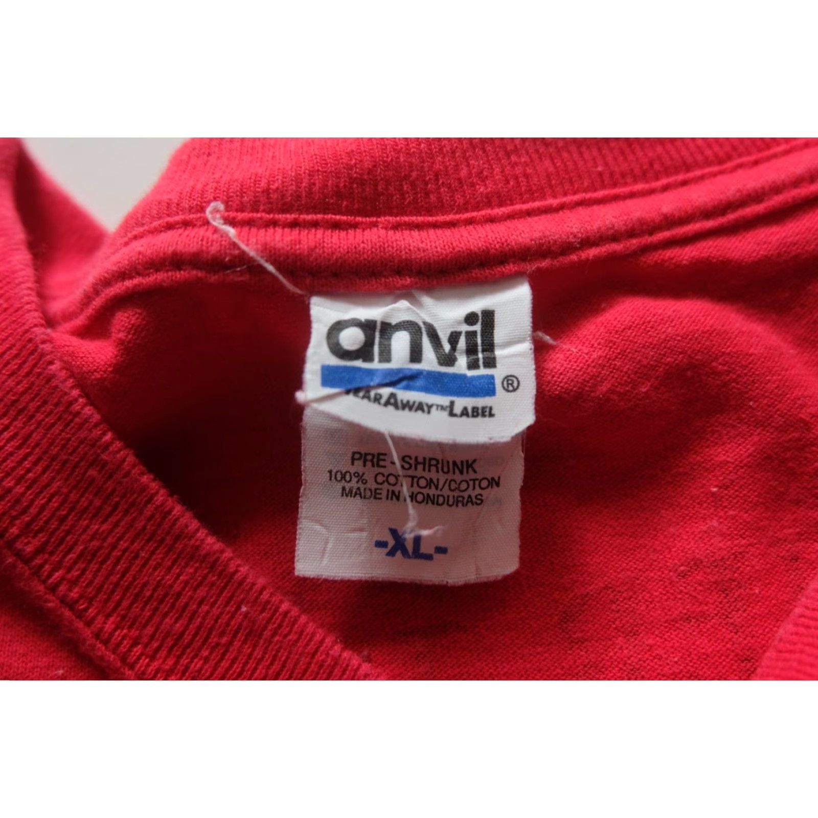 Anvil VINTAGE ANVIL TINA TURNER Y2K RETRO THANK YOU CREW GRAPHIC RED T SHIRT SZ XL Size US XL / EU 56 / 4 - 7 Thumbnail