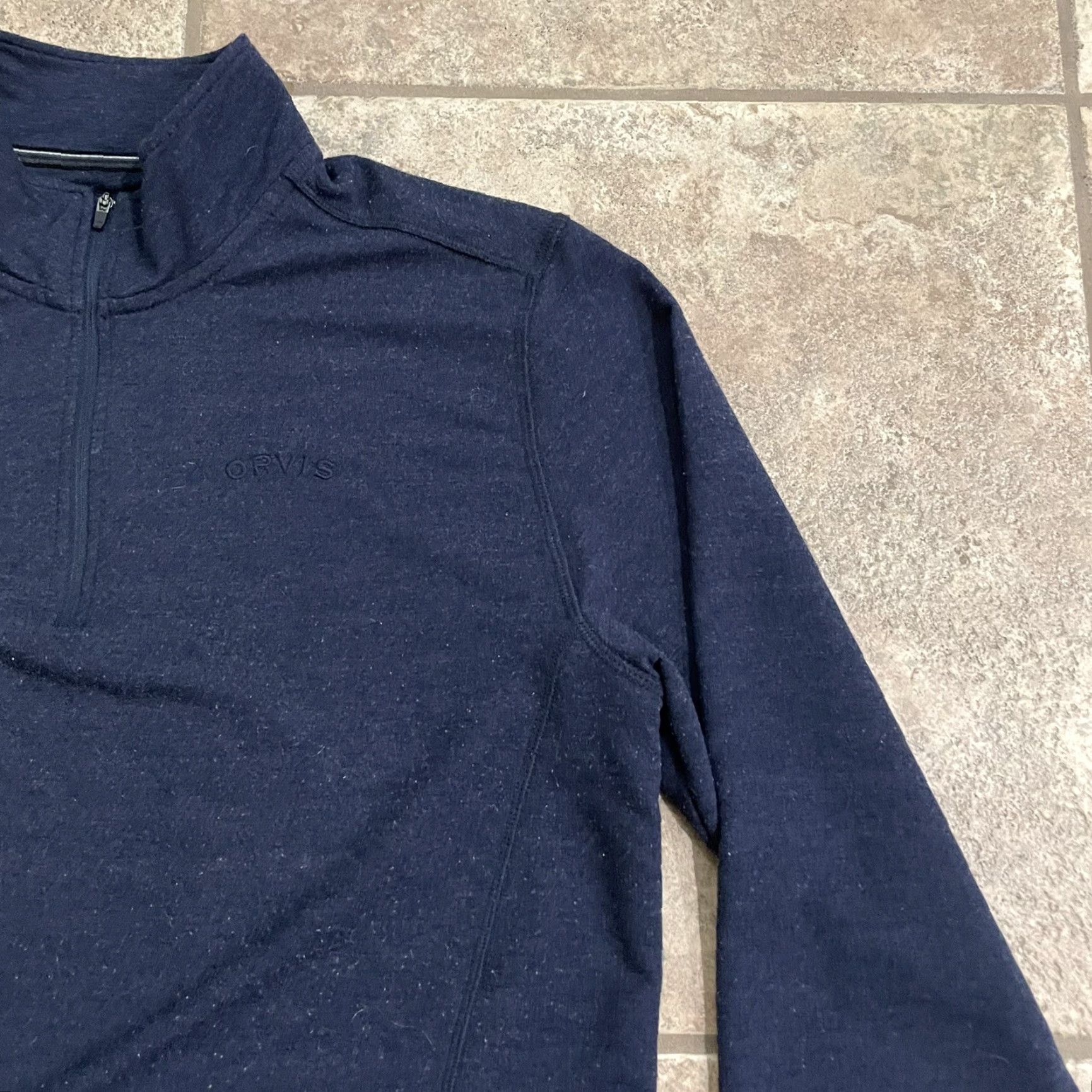 Orvis Orvis Zip-up Blue Pullover Mens Size L Sweater Regular Men Blue L Size US L / EU 52-54 / 3 - 2 Thumbnail