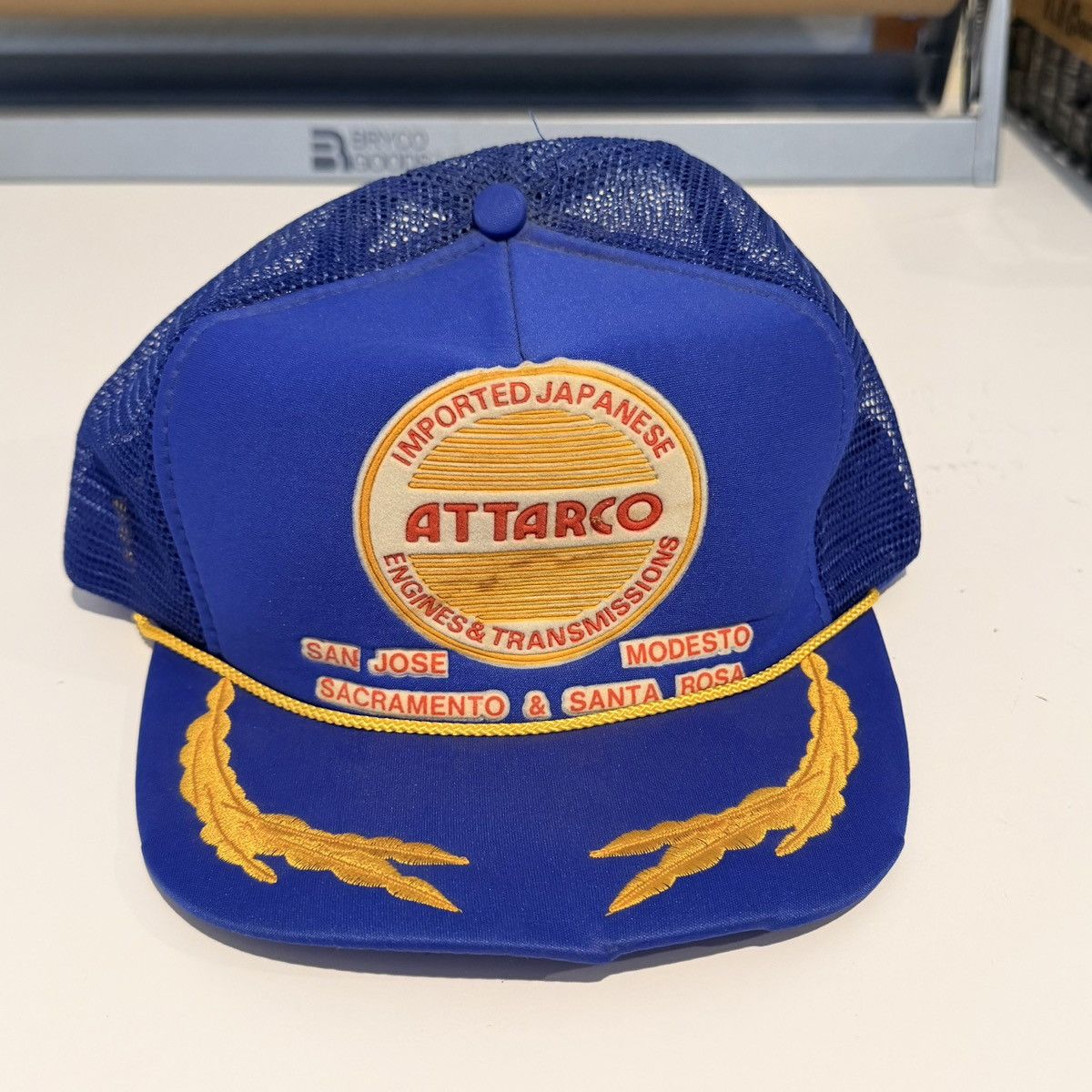 Vintage Vintage Aatarco Japanese Transmission Trucker Hat Size ONE SIZE - 1 Thumbnail