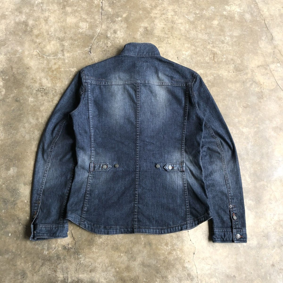 Nicole Club 2000s Nicole Club For Men Biker Denim Jacket Blue Indigo Size US M / EU 48-50 / 2 - 11 Thumbnail
