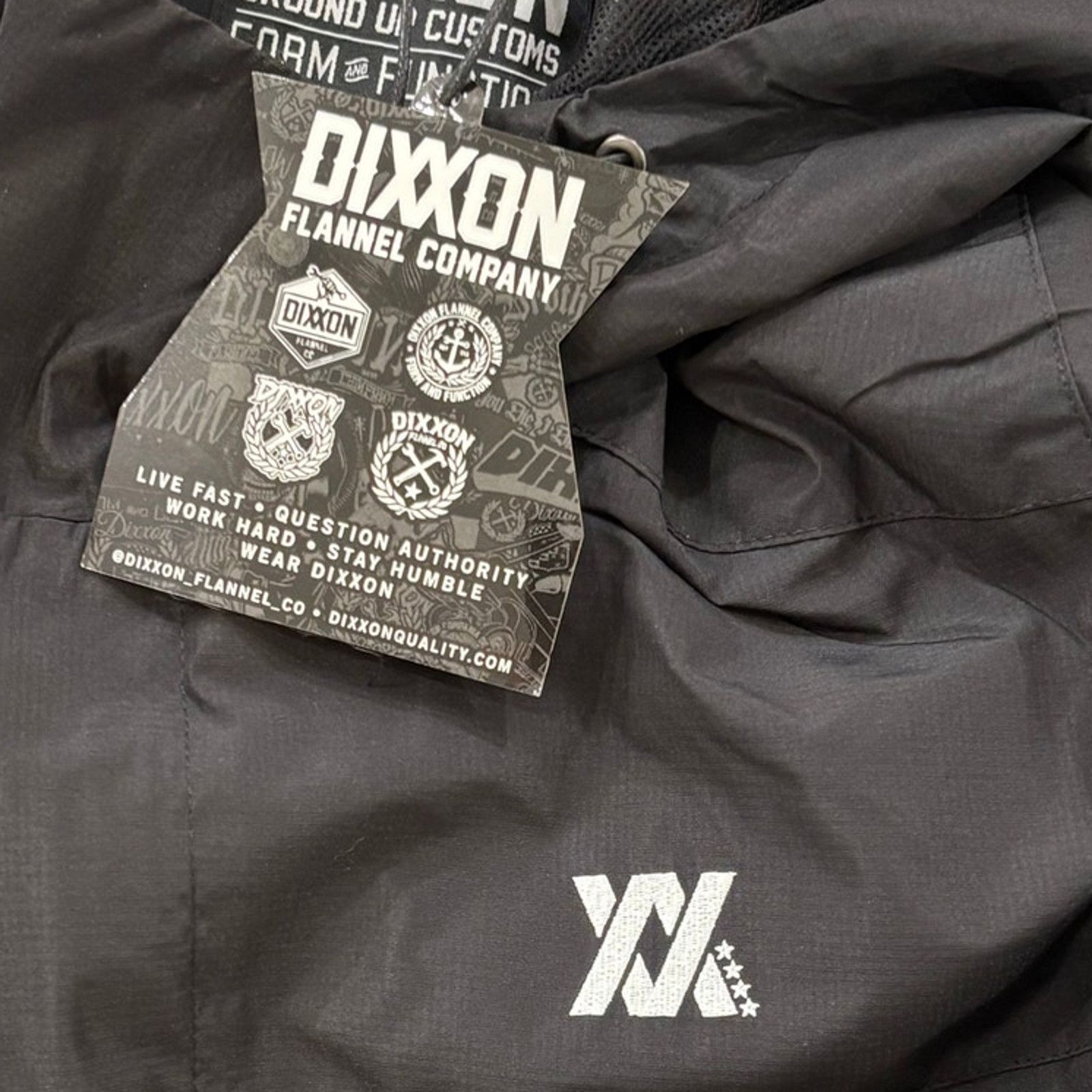 Dixxon Dixxon Flannel Co Tech Jacket Hooded Windbreaker Small Black Size US S / EU 44-46 / 1 - 3 Thumbnail