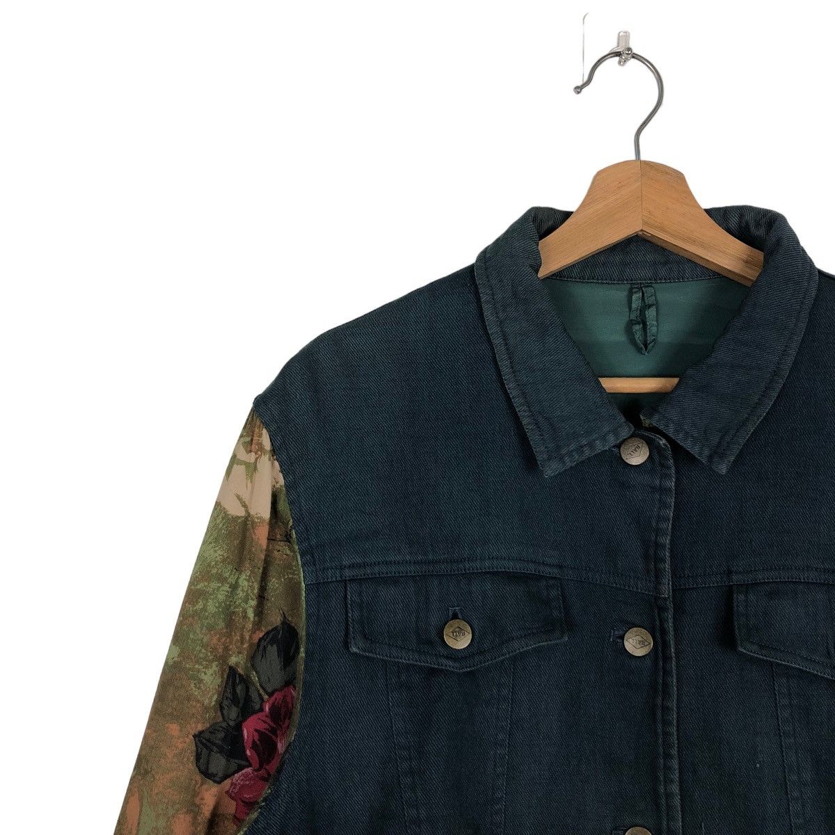Japanese Brand 🔥90’s Rare Cropped Jacket Ball Donna Japan Floral Sleeve Size M / US 6-8 / IT 42-44 - 7 Thumbnail