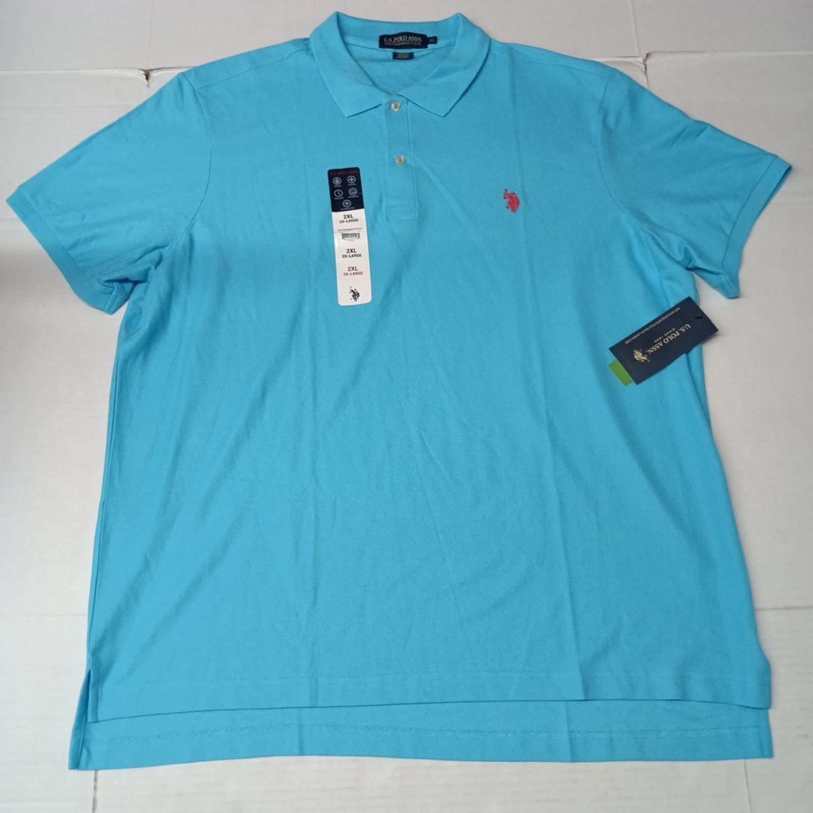 U.S. Polo Assn. U.S. Polo Assn. Pique Polo Shirt Men's Size 2XL River Blue Size US XXL / EU 58 / 5 - 1 Thumbnail
