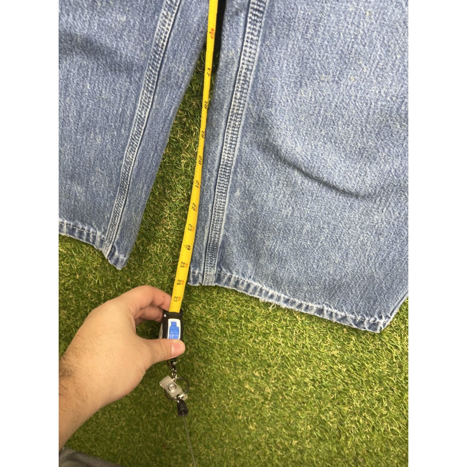 Carhartt Carhartt Jeans Mens 36x30 Light Blue Relaxed Straight Dungaree Carpenter Denim B13 Mens Size US 36 / EU 52 - 2 Thumbnail