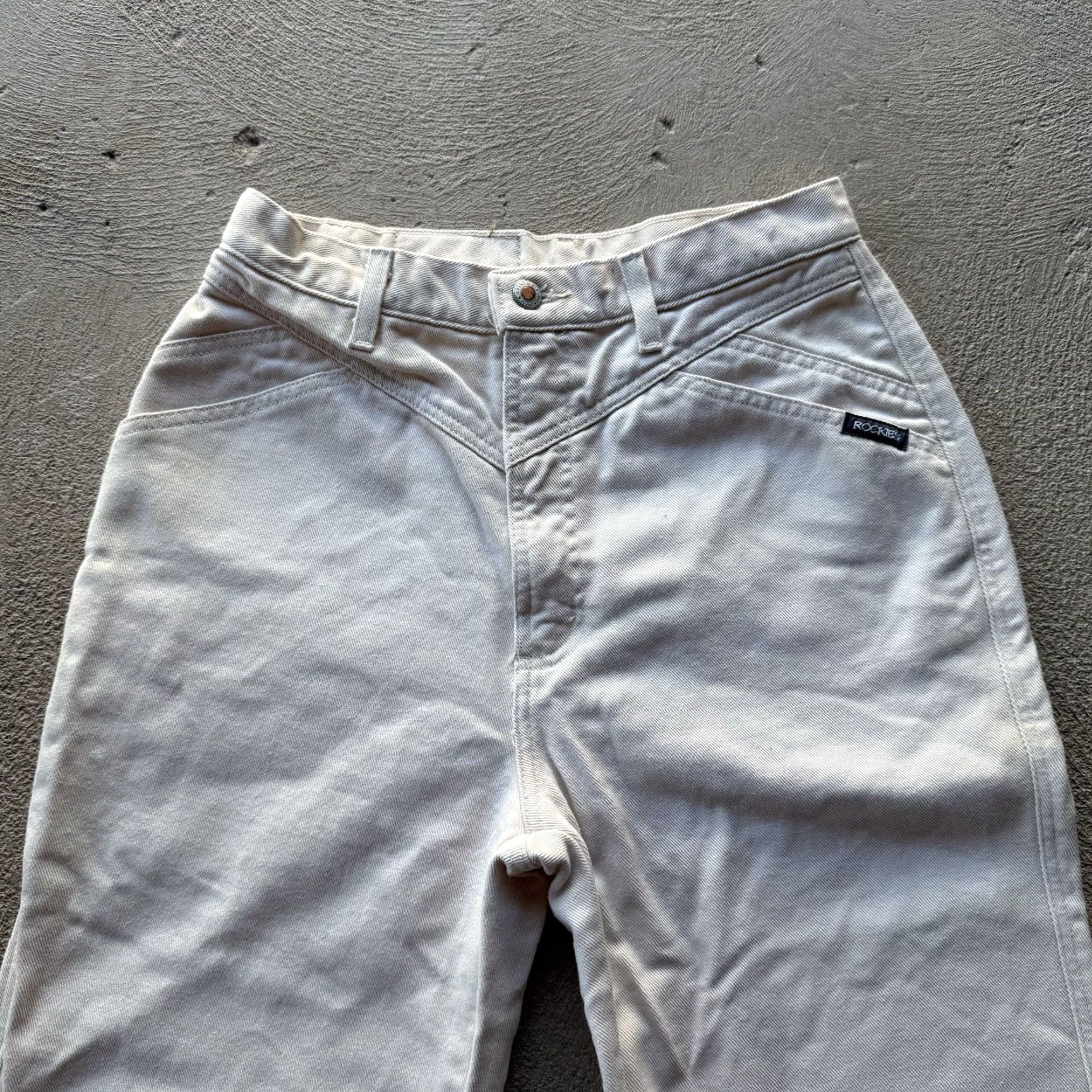 Vintage VINTAGE Rockies Jeans Womens 11 Beige Bare Back Straight Fit Denim Pants 80s 90s USA Western Men’s/ Women’s? Size 32" / US 10 / IT 46 - 5 Thumbnail