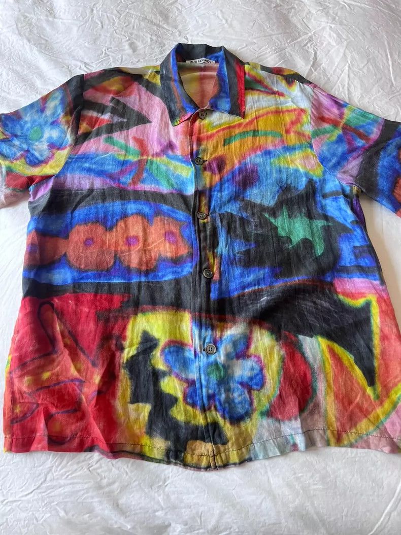 Our Legacy Our Legacy size46 Silk short-sleeved floral shirt Size US S / EU 44-46 / 1 - 1 Thumbnail