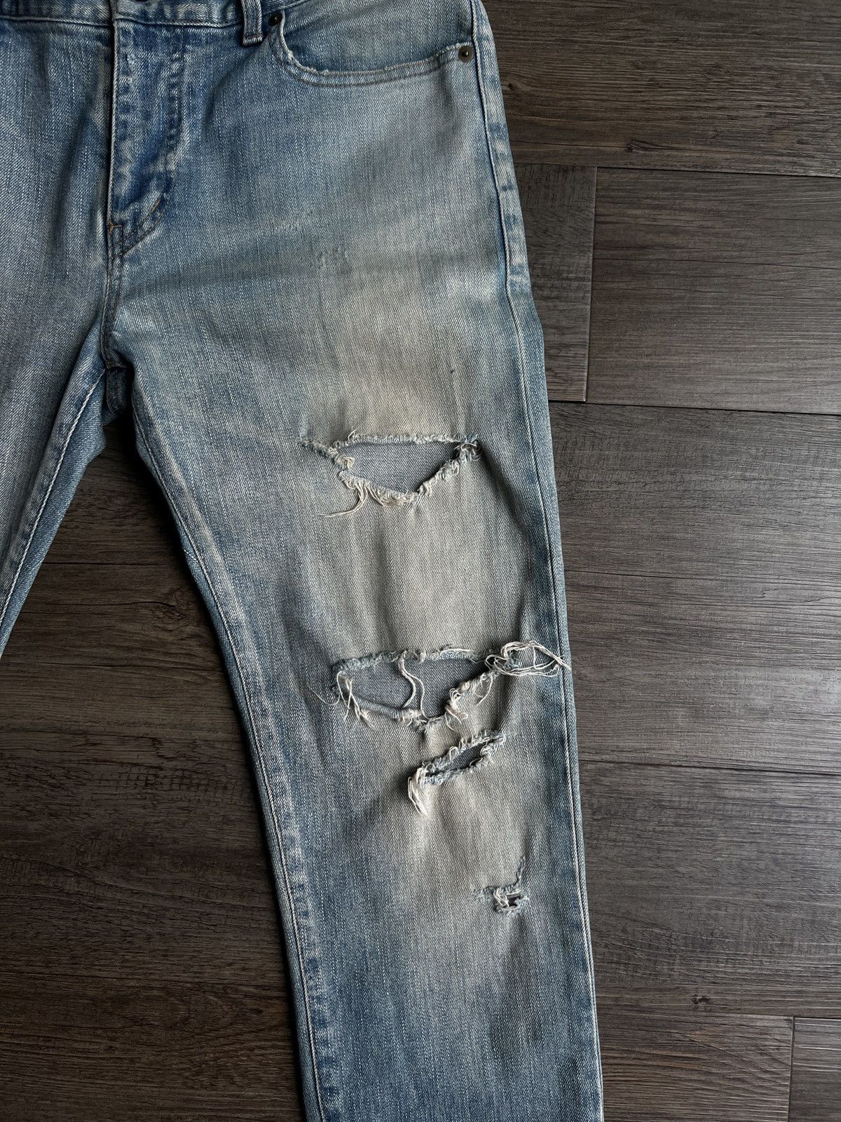 Saint Laurent Paris Saint Laurent - D02 Trash Denim (Hedi Slimane) Size US 32 / EU 48 - 5 Thumbnail