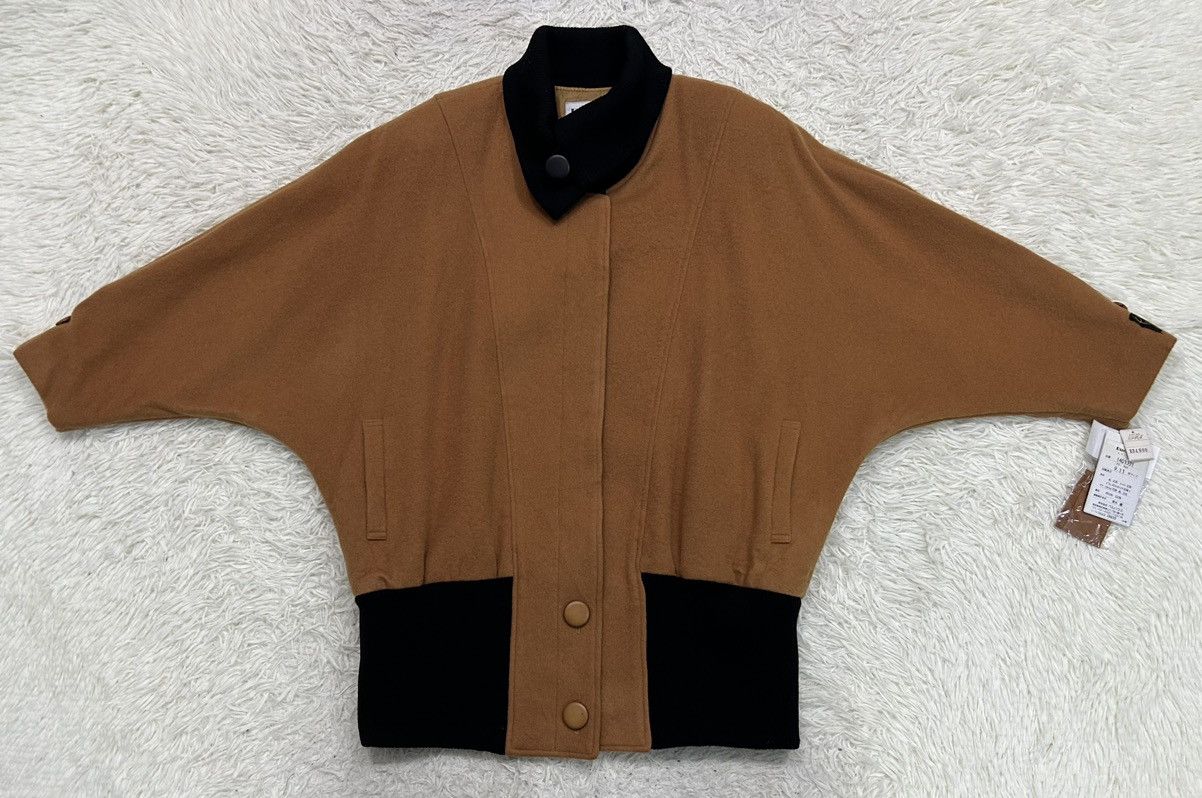 Luciano Barbera Ruciano "Luciano" Wool Batwing Hidden Button Down Jacket Size XL / US 12-14 / IT 48-50 - 1 Thumbnail