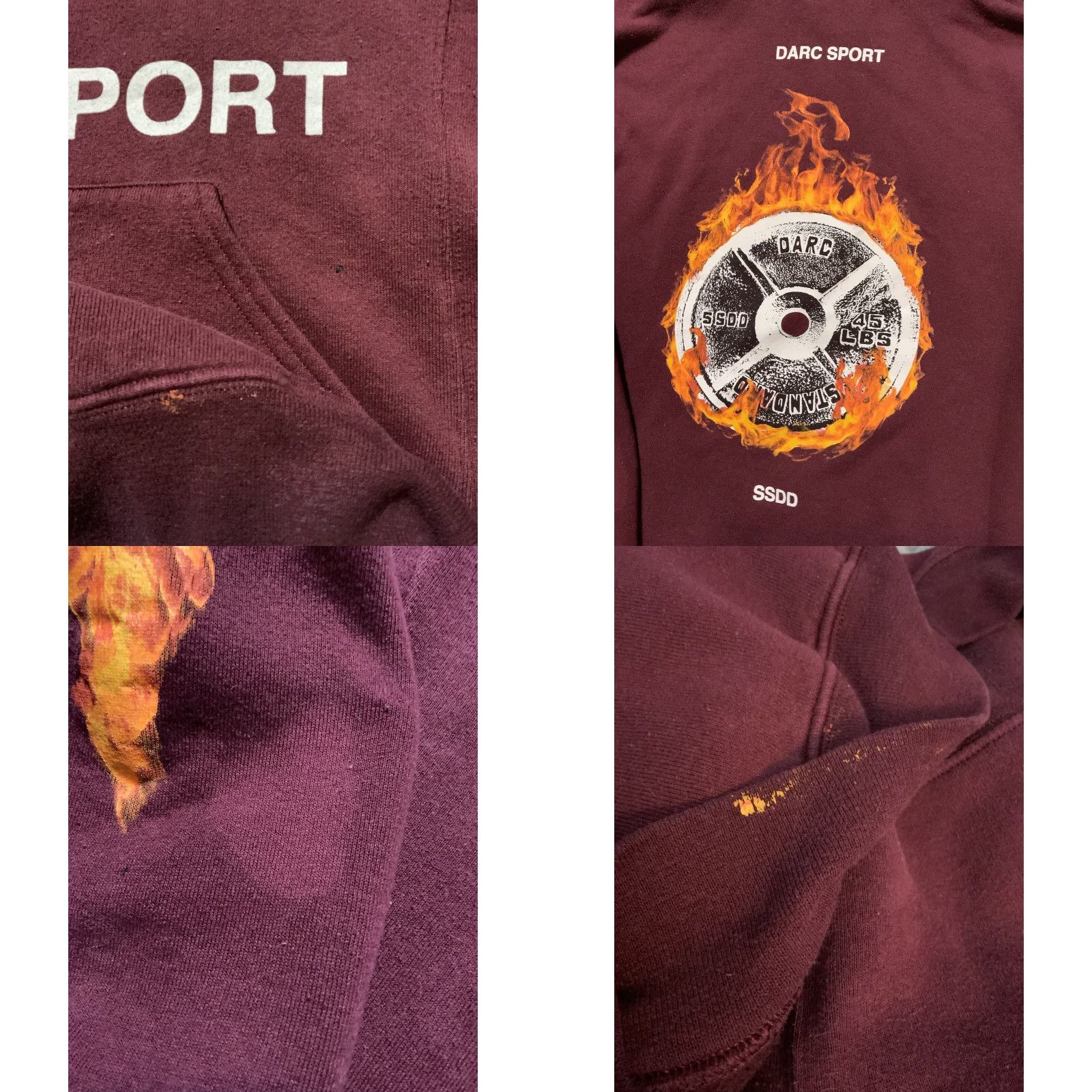 Russell Athletic Darc Sport Russell Athletic SSDD Flames Wolves Maroon Graphic Pullover Hoodie MD Mens Regular Pullover Sports Graphic Hoodie Maroon Medium Size US M / EU 48-50 / 2 - 8 Thumbnail