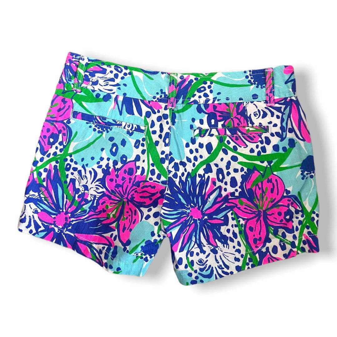 Lilly Pulitzer Lilly Pulitzer Callahan In The Garden Fluorescent Shorts 00 Size 24" / US 00 / IT 34 - 2 Thumbnail