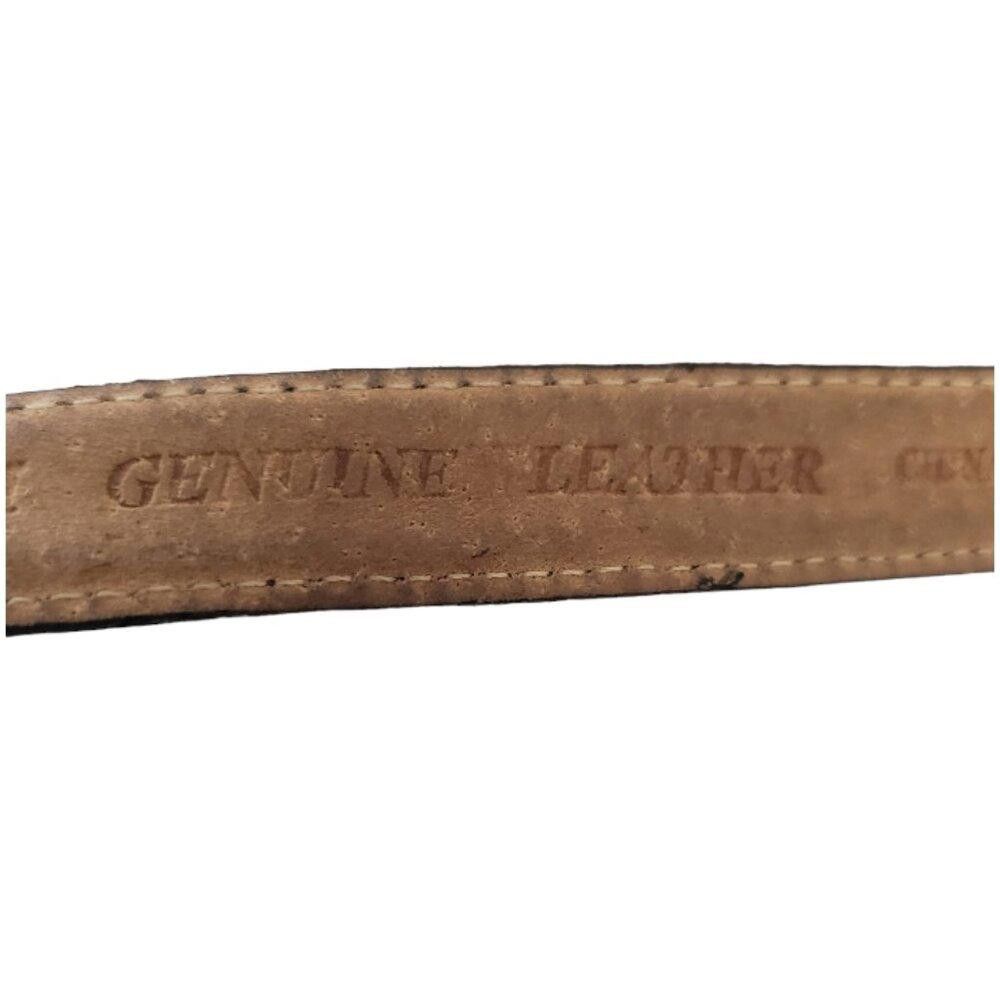 Designer JG Hook Black Leather Belt Size ONE SIZE - 9 Thumbnail