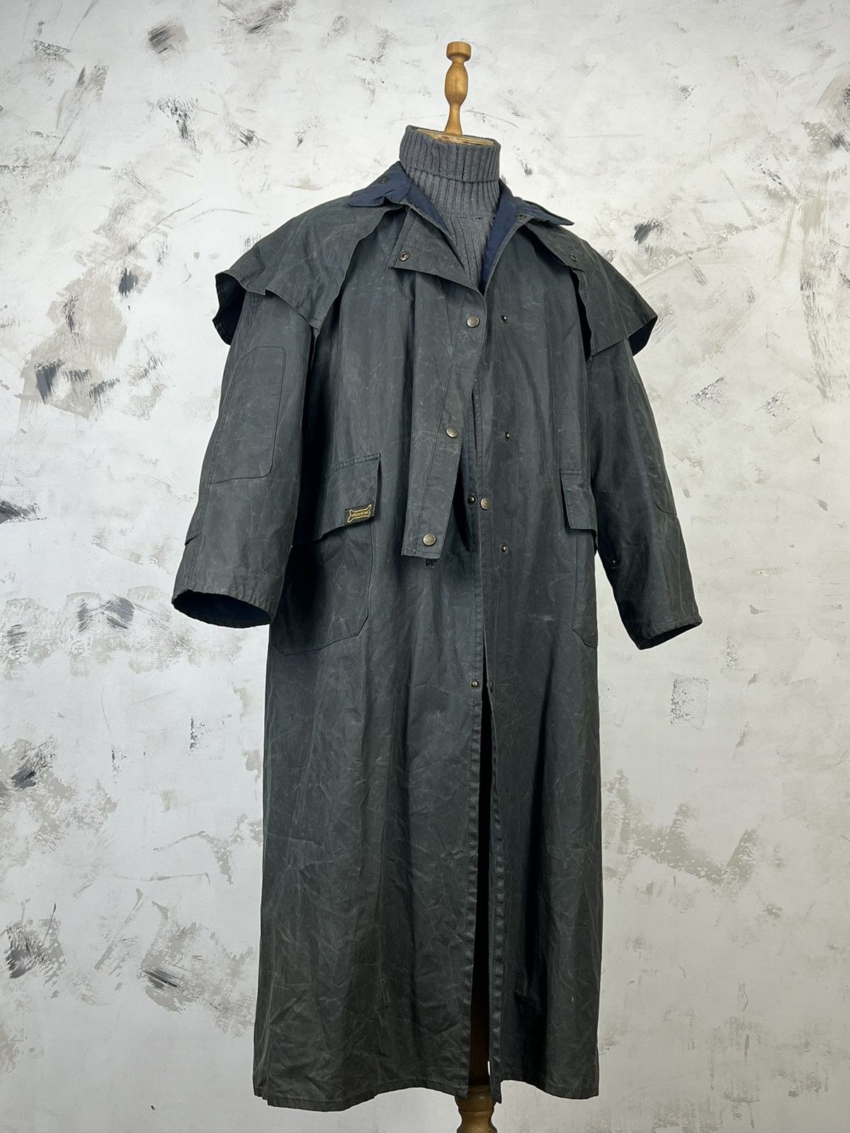 Vintage Driza-Bone Waxed Oilskin Long Coat Bushman Duster Size S Size US S / EU 44-46 / 1 - 2 Thumbnail