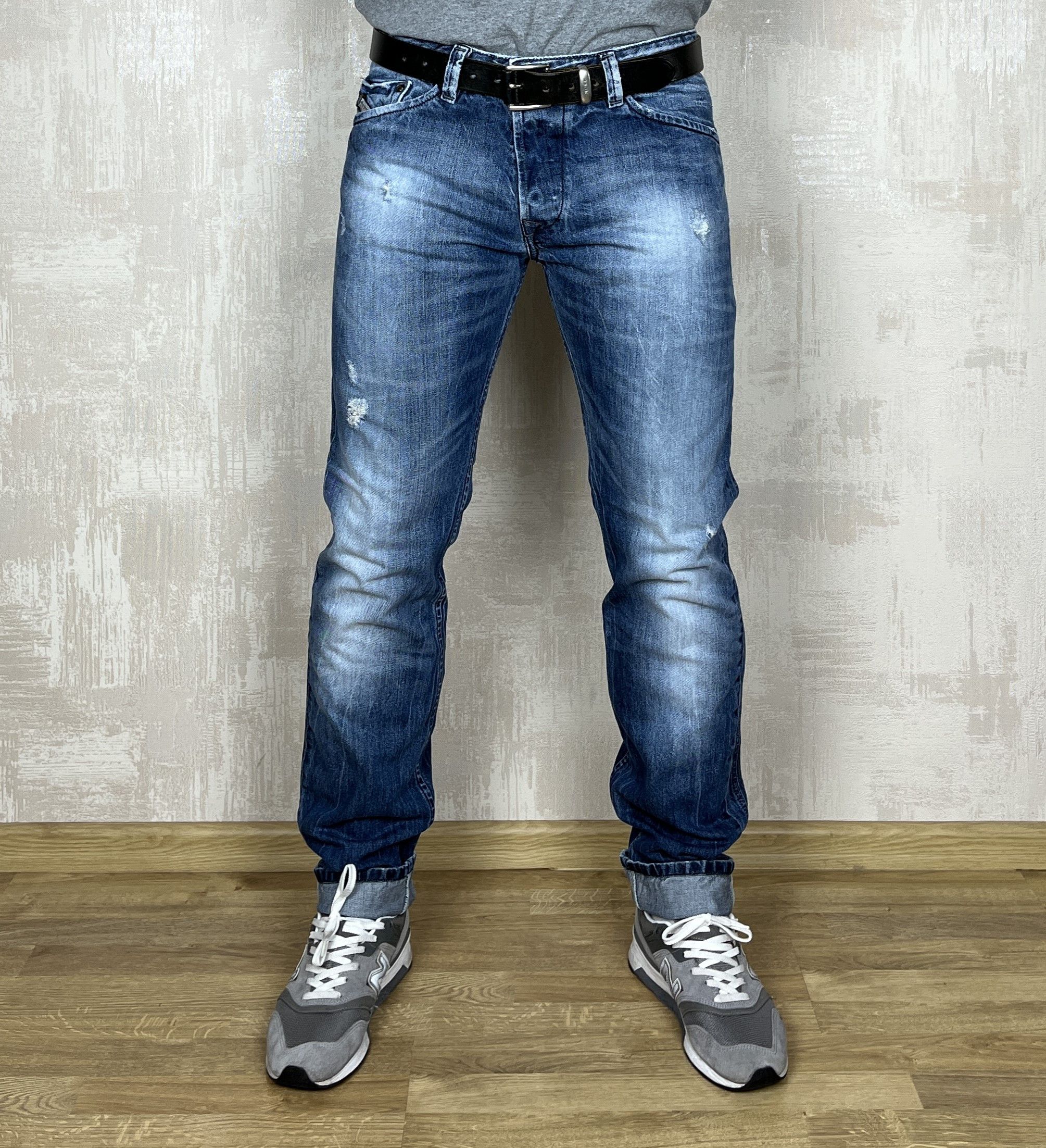 Diesel Diesel Darron Regular Slim Tapered Denim Jeans Button Fly Size US 33 - 1 Thumbnail