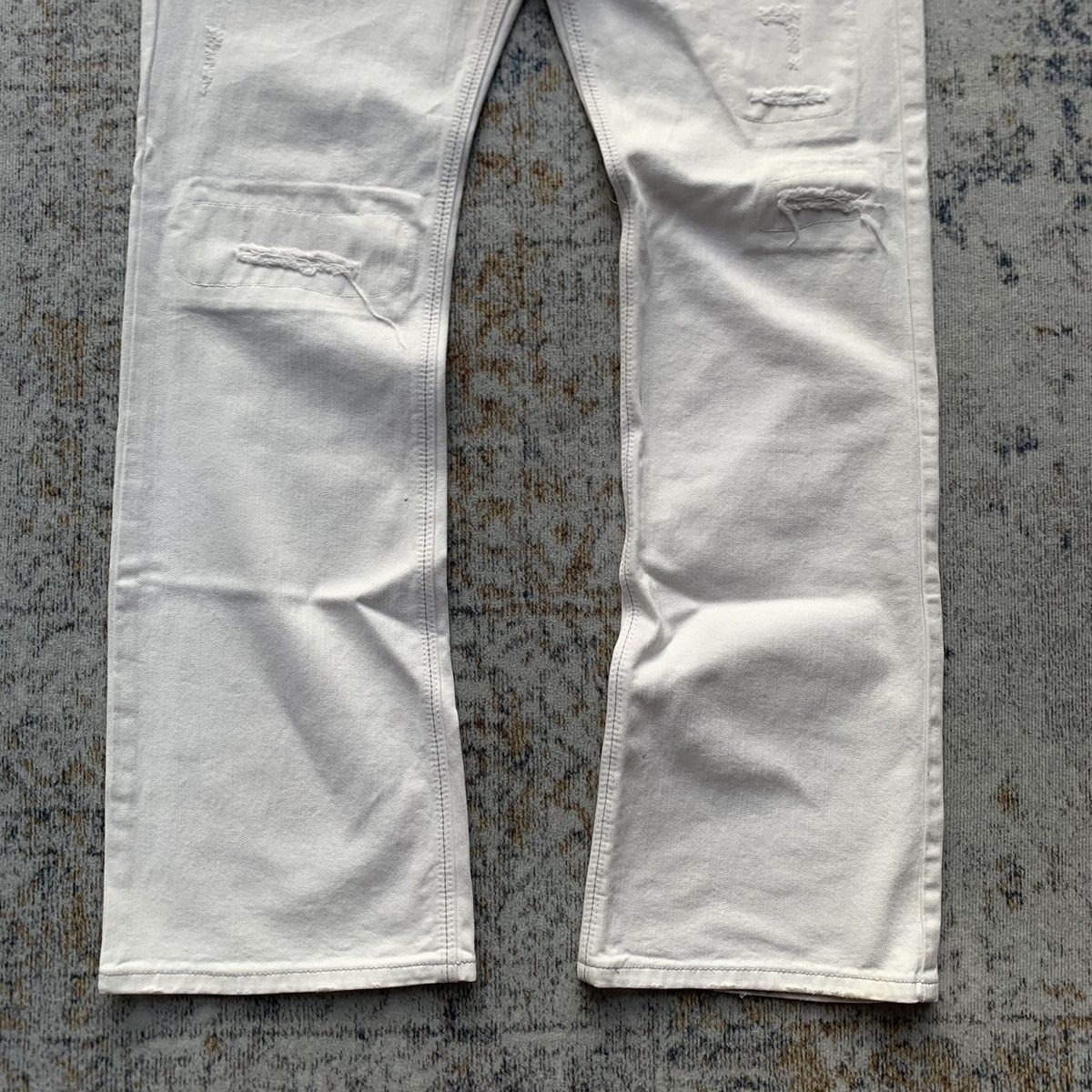 Japanese Brand Rare Japanese Brand Edwin Distressed Flared Jeans Size US 32 / EU 48 - 5 Thumbnail