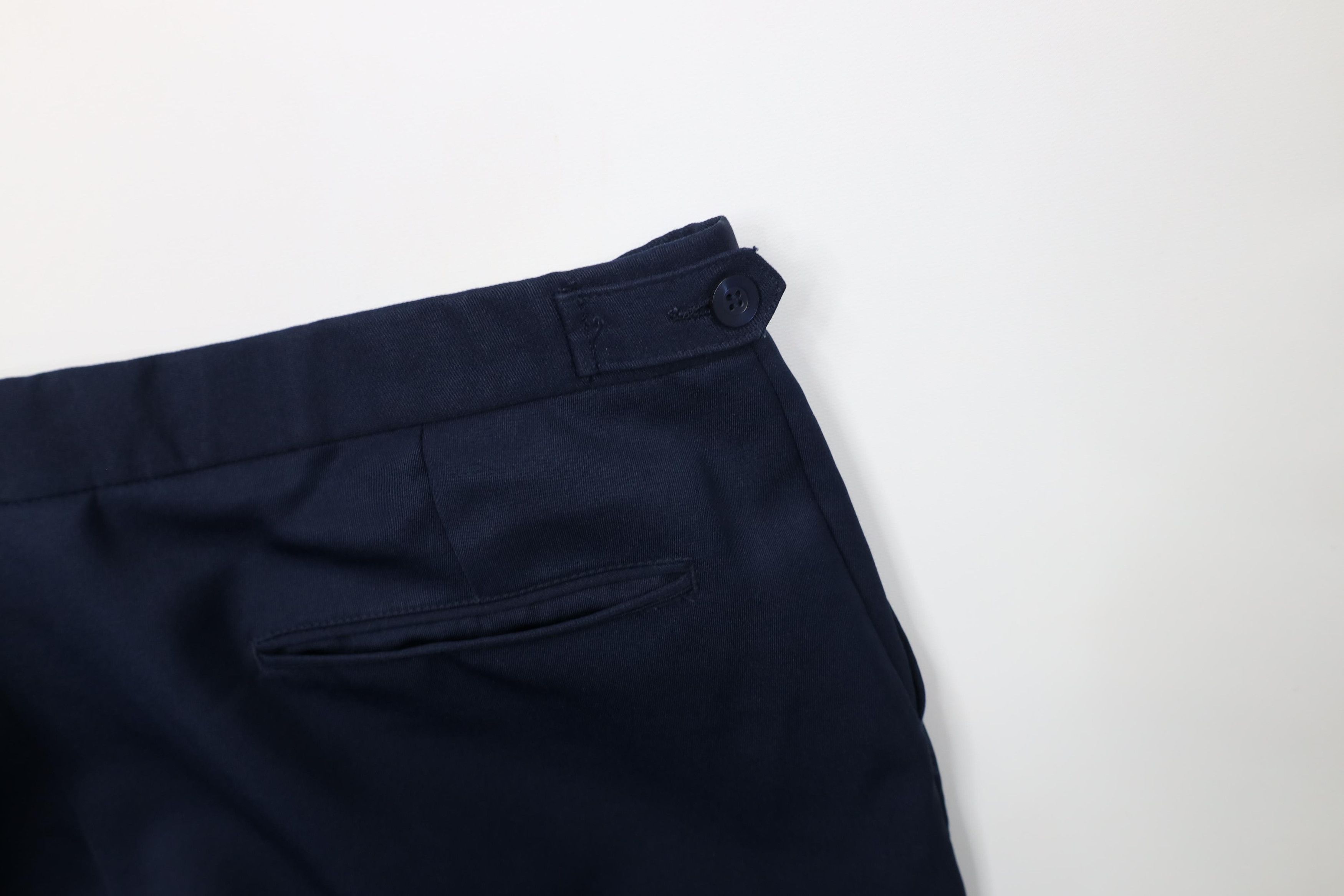 Vintage Vintage 70s Streetwear Knit Wide Leg Chino Pants Blue Size US 38 / EU 54 - 17 Thumbnail