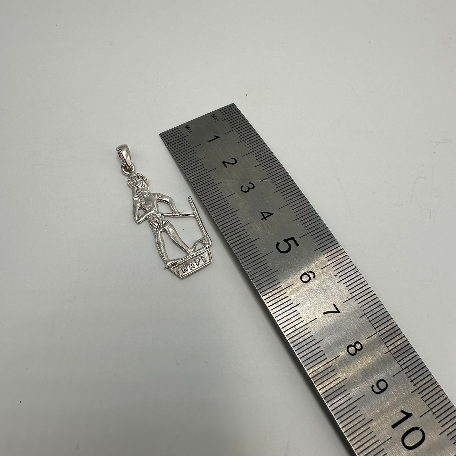 Sterling Silver Vintage 925 Sterling Silver Ancient Egyptian Pendant Size ONE SIZE - 2 Thumbnail