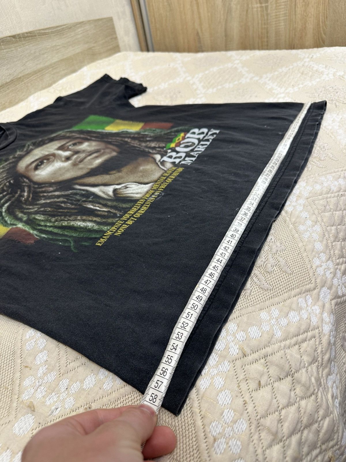 Bob Marley 🔥 BOB MARLEY Vintage 2000s Double Sided Jamaica T Shirt Size US L / EU 52-54 / 3 - 9 Thumbnail
