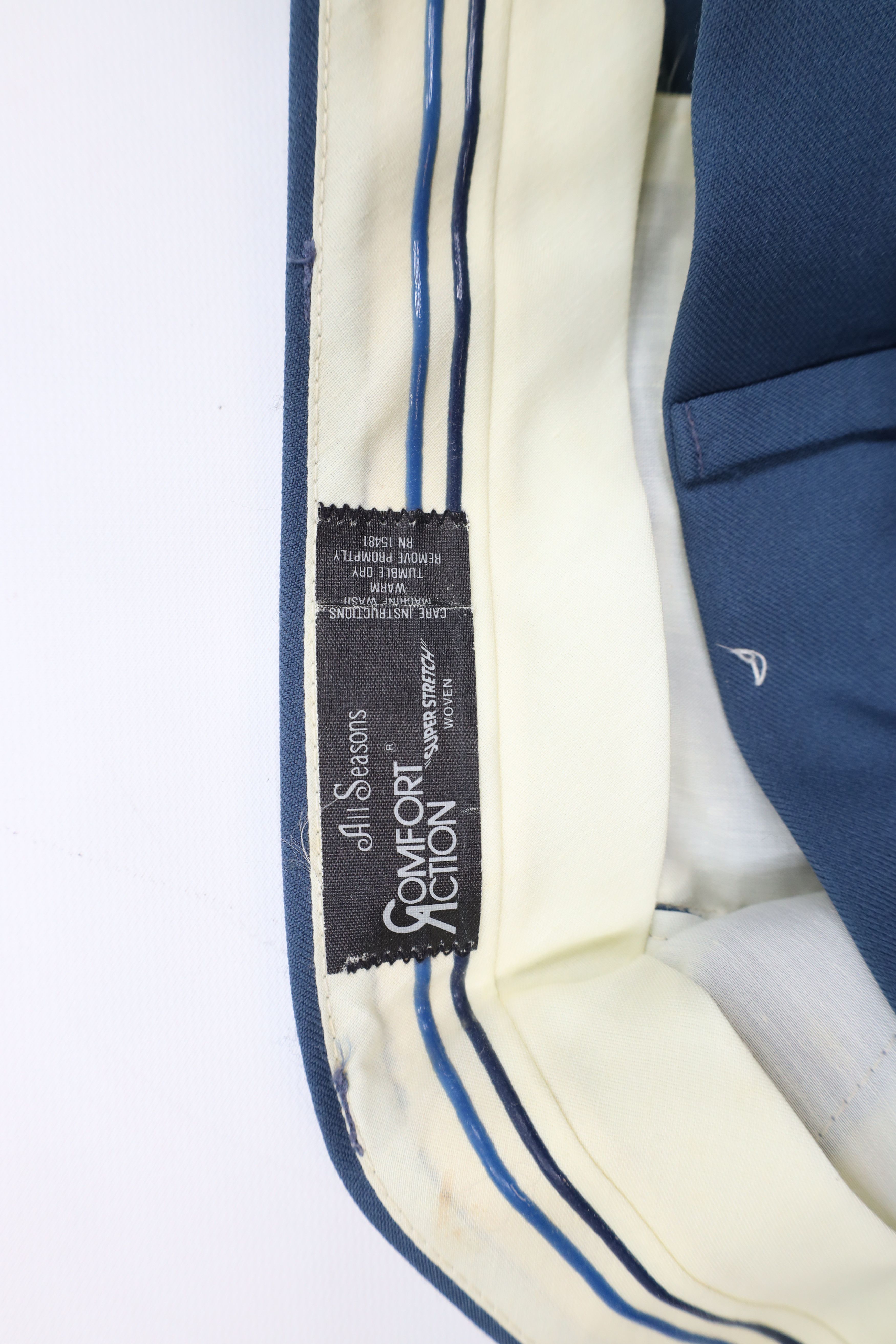 Vintage Vintage 70s Streetwear Bell Bottoms Chino Pants Blue USA Size US 34 / EU 50 - 6 Thumbnail