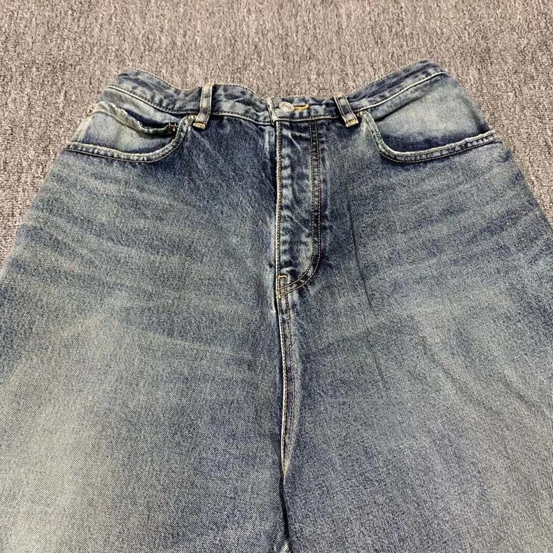 Balenciaga Balenciaga size S Blue Denim Sweatpants with Denim Patch Size US 27 - 6 Thumbnail