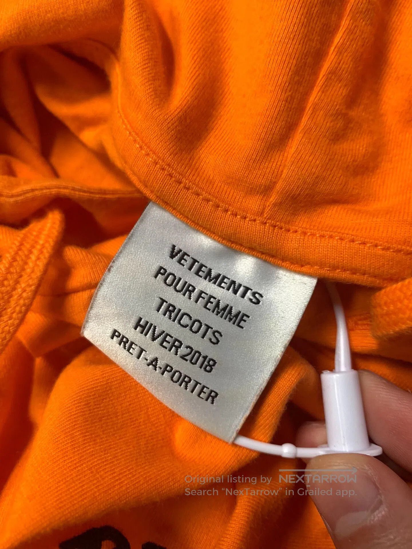 Vetements Vetements P.E.T.S 18SS Orange Hoodie. Size US XS / EU 42 / 0 - 6 Thumbnail