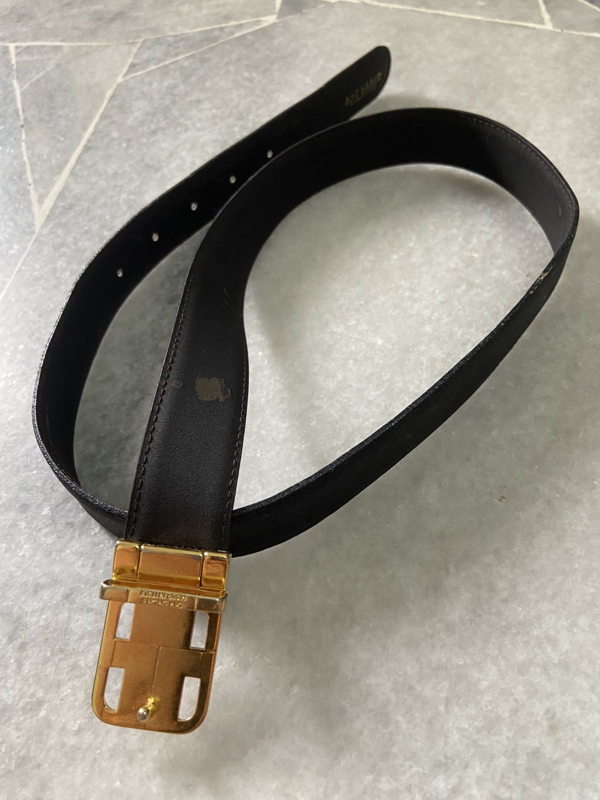 Givenchy Vintage Givenchy Leather Belt Size 32 - 3 Thumbnail