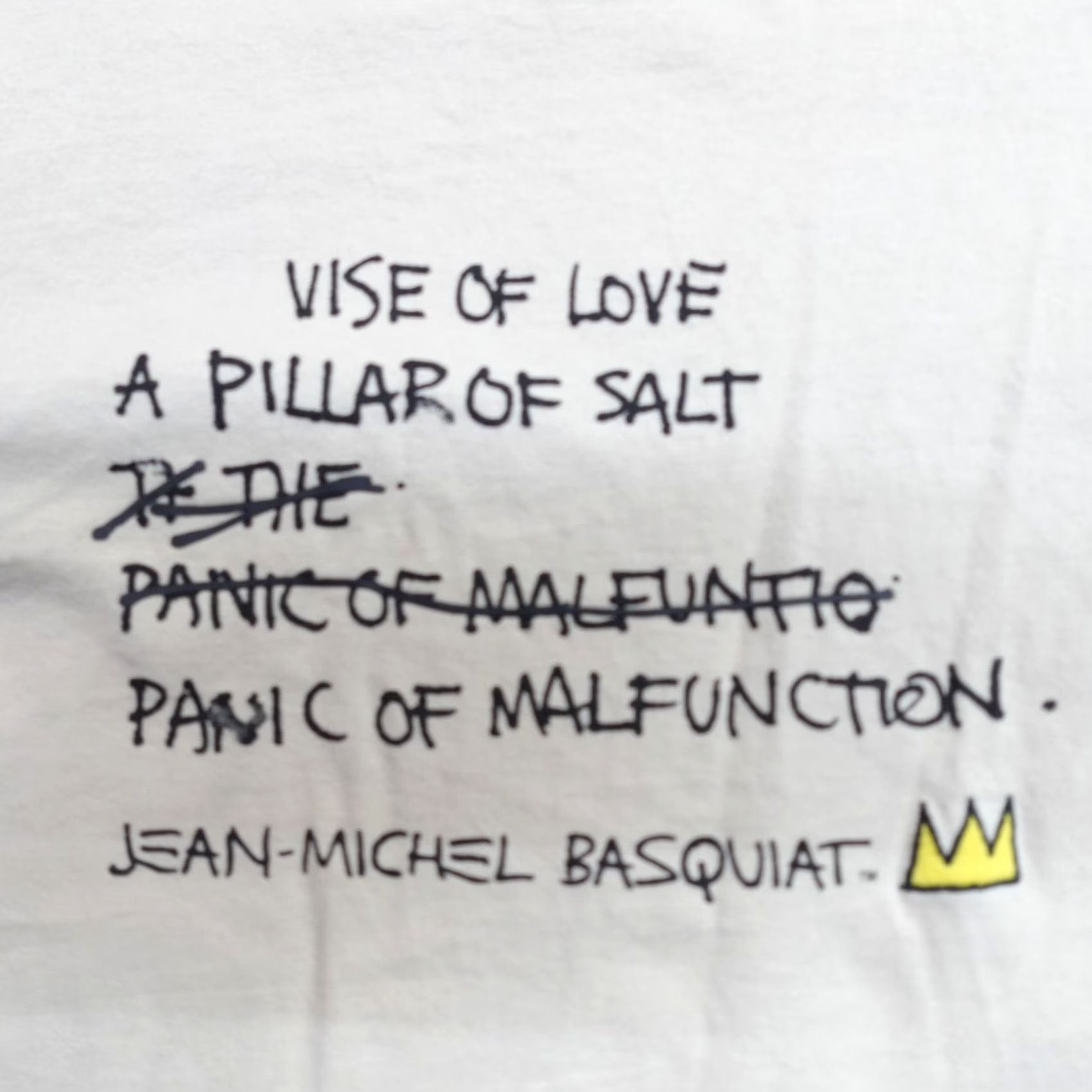 Uniqlo Uniqlo x Basquiat Shirt Large Beige Vise of Love Embroidered Size US L / EU 52-54 / 3 - 2 Thumbnail