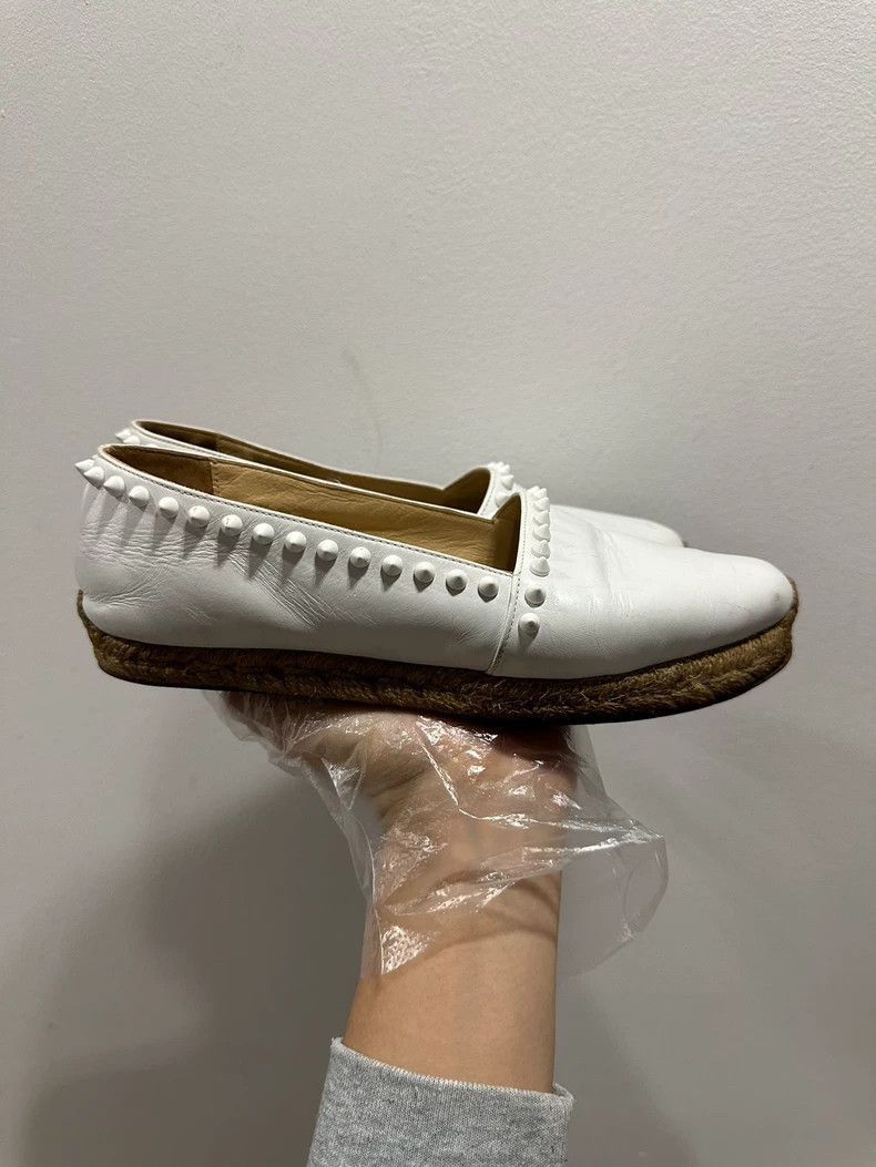 Celine White Flat Shoes with Studs Size US 8.5 / EU 41-42 - 2 Thumbnail