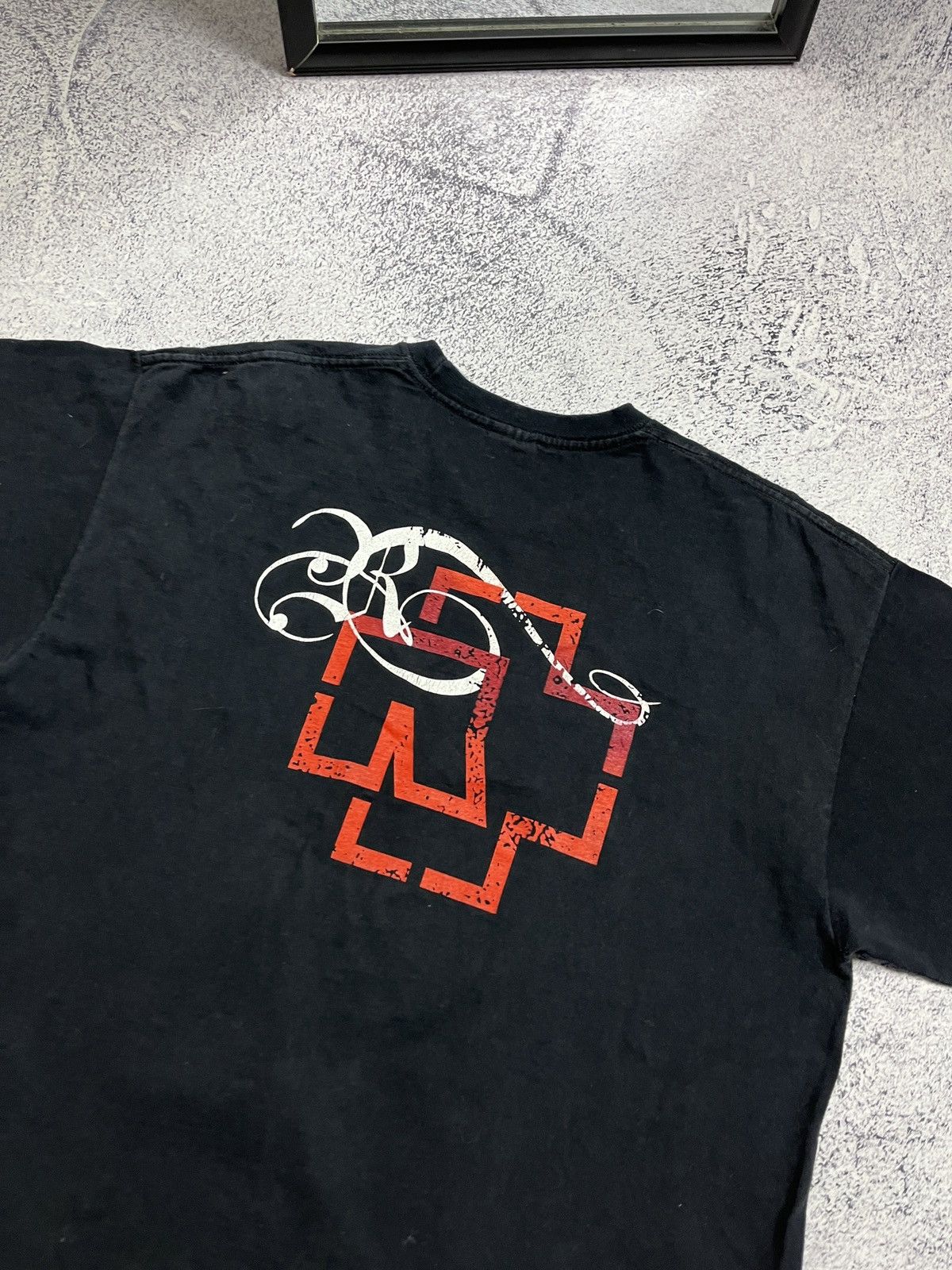 Band Tees × Vintage Vintage 2000s Rammstein Rosenrot T Shirt Band Tee Size US L / EU 52-54 / 3 - 11 Thumbnail
